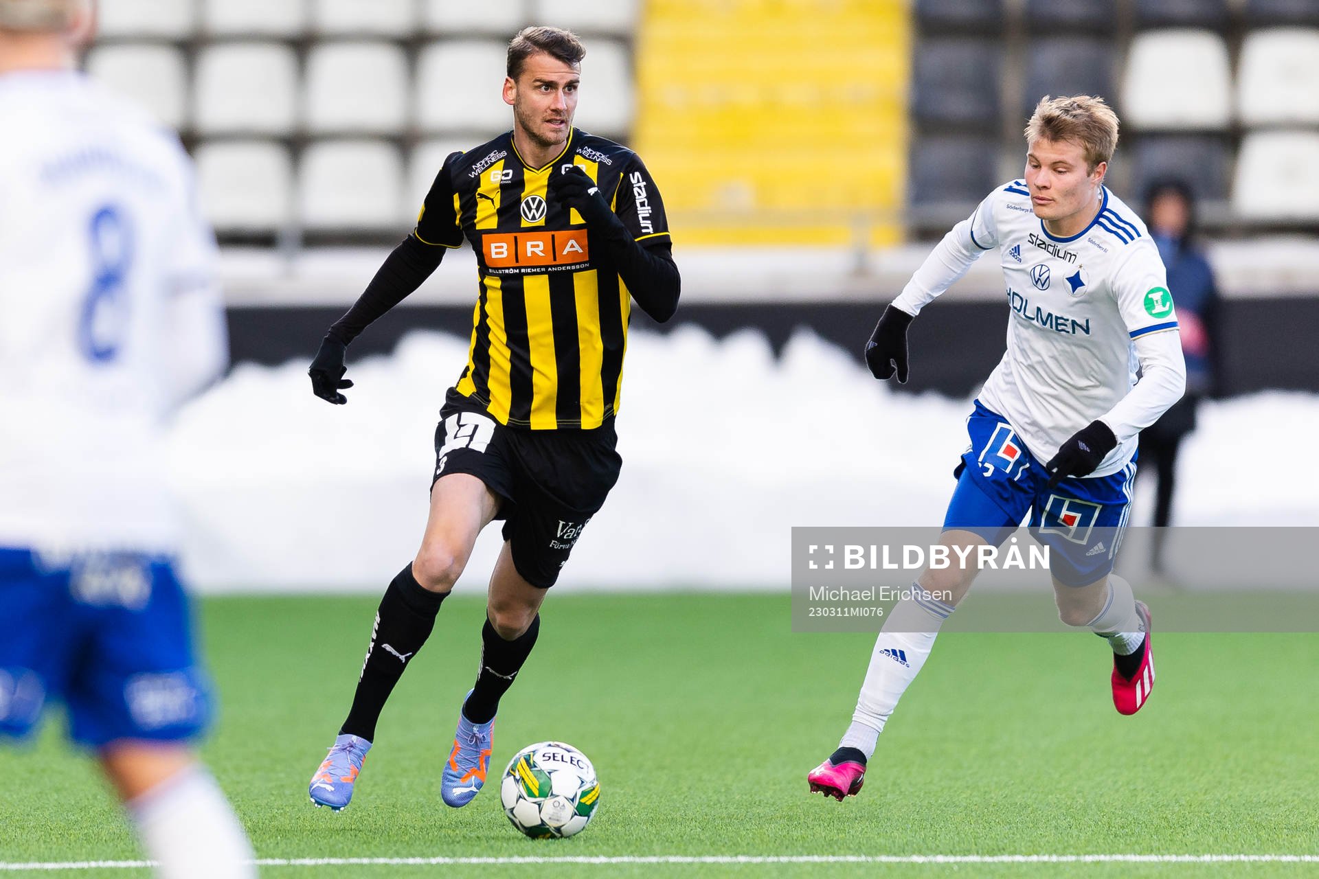 Häckens Johan Hammar och IFK Norrköpings Andri Lucas