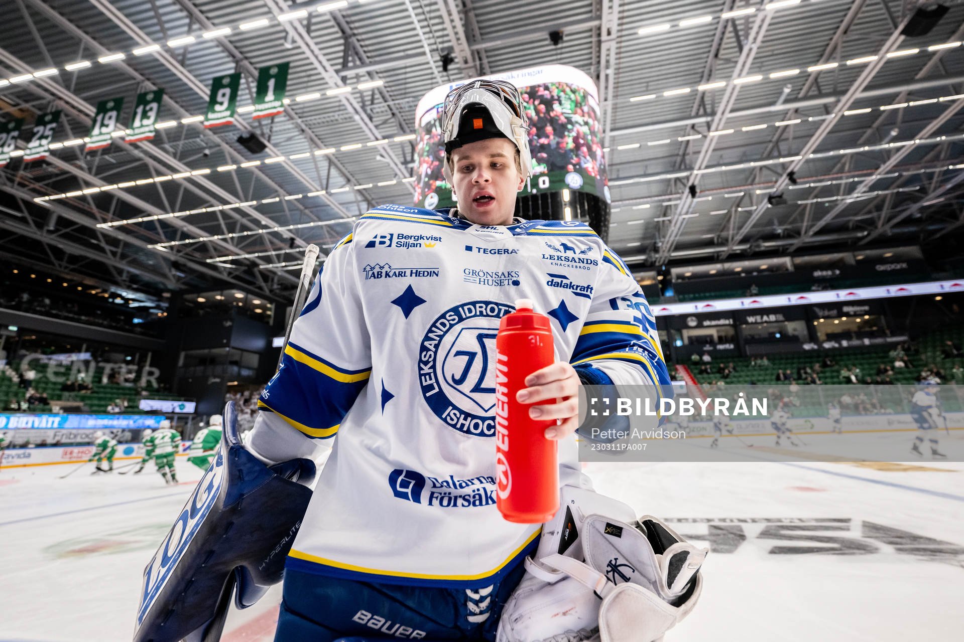 Leksands målvakt Gustaf Albihn