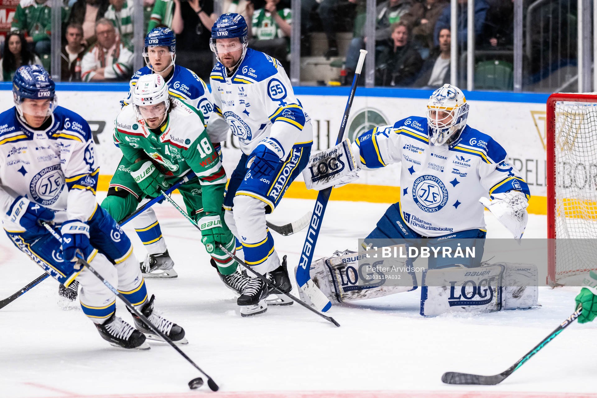 Rögles Dennis Everberg mot Leksands Jon Knuts, Olle