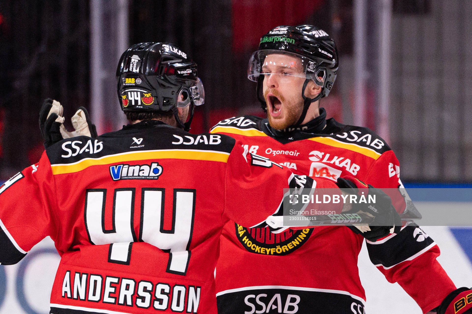 Luleås Brendan Shinnimin jublar