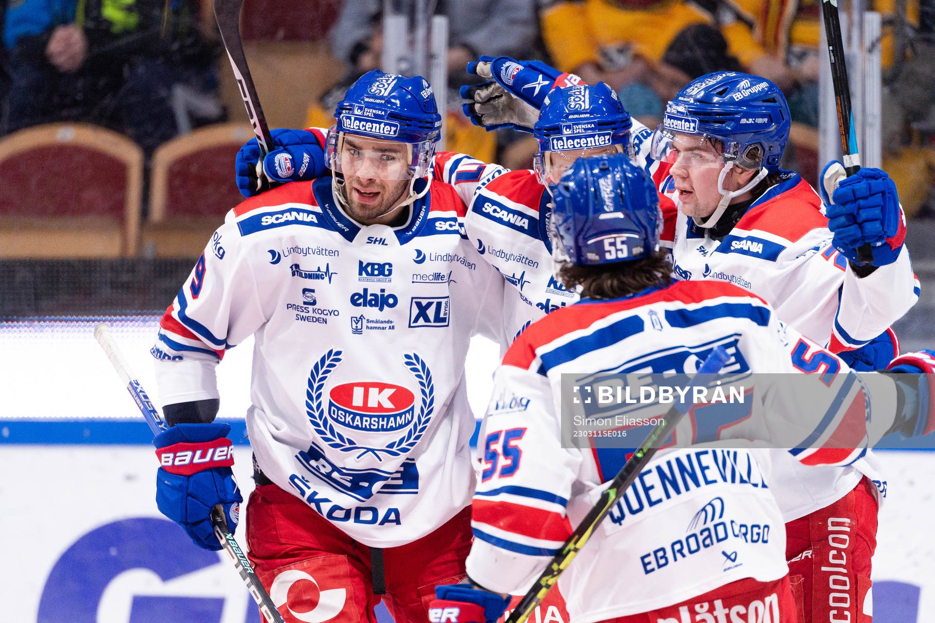 Oskarshamns Lukas Pilö jublar