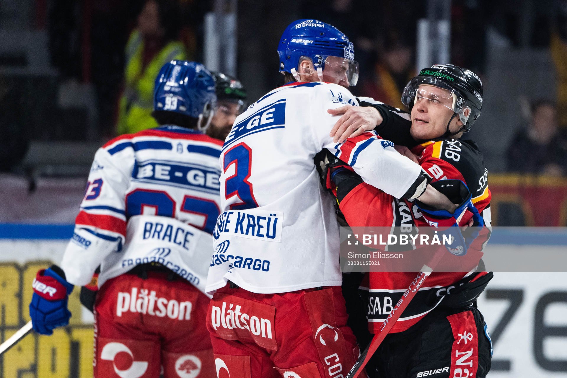 Oskarshamns William Worge Kreü och Luleås Joonas Rask