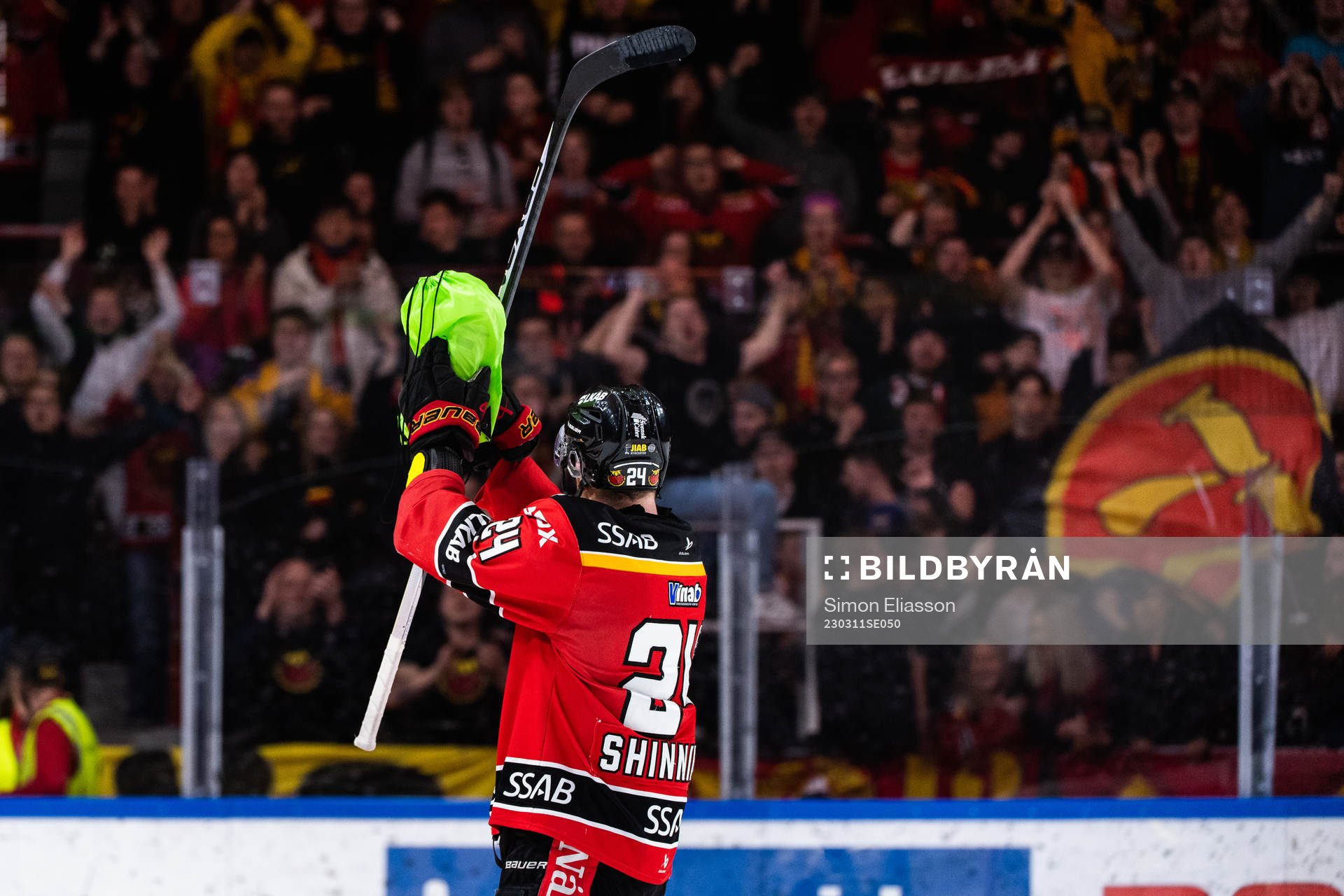 Luleås Brendan Shinnimin jublar