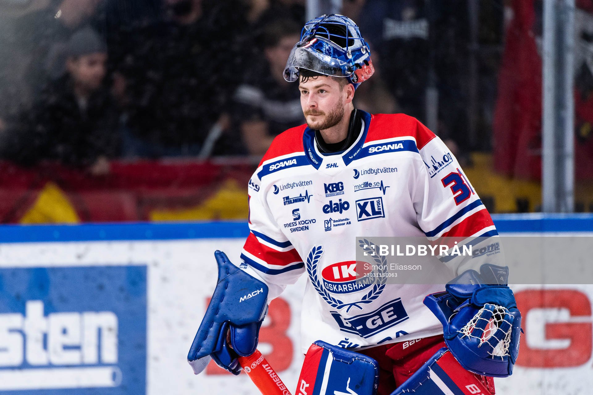 Oskarshamns målvakt Tim Juel