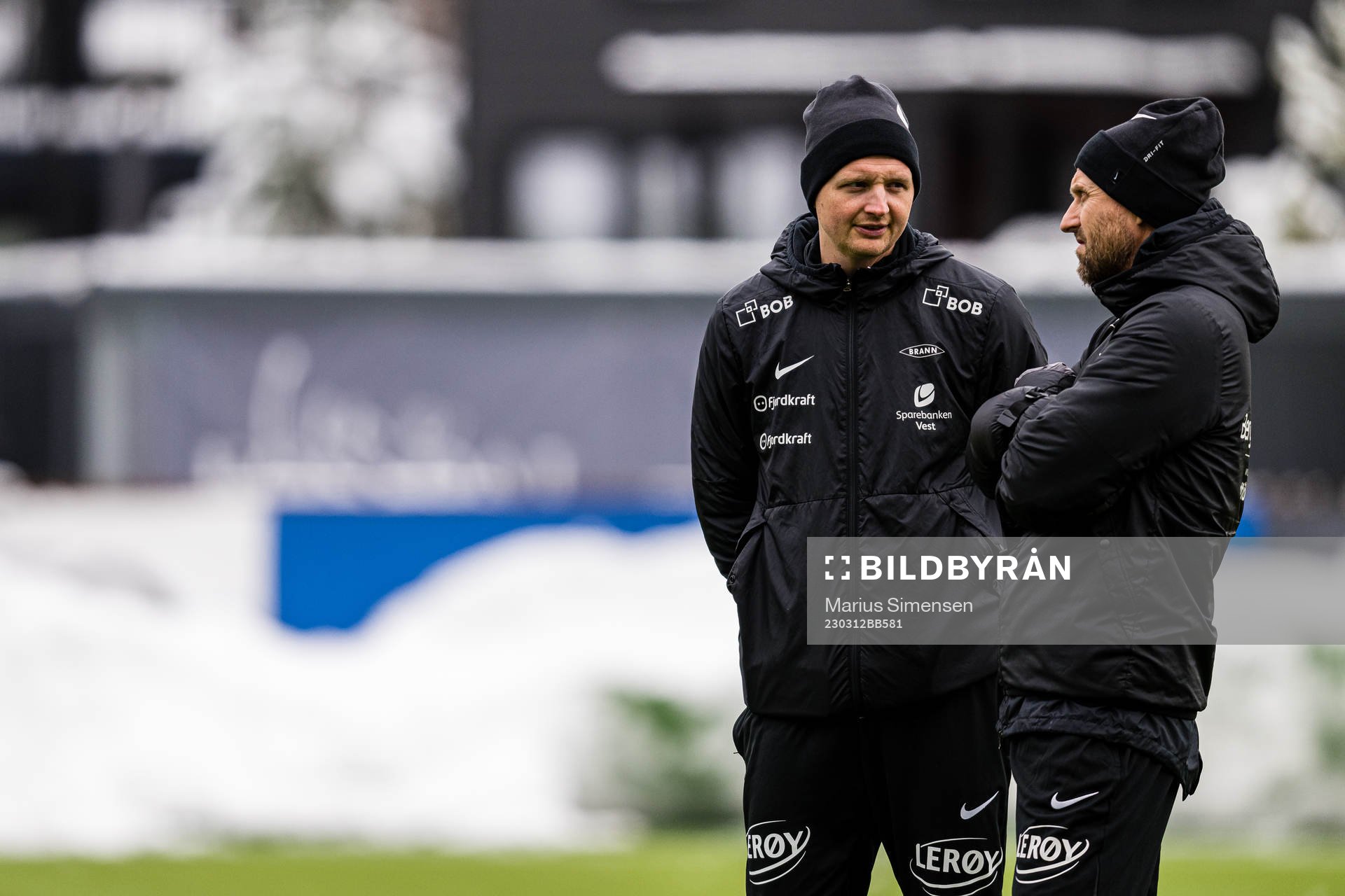 Erik Huseklepp, assistant coach of Brann, and Eirik