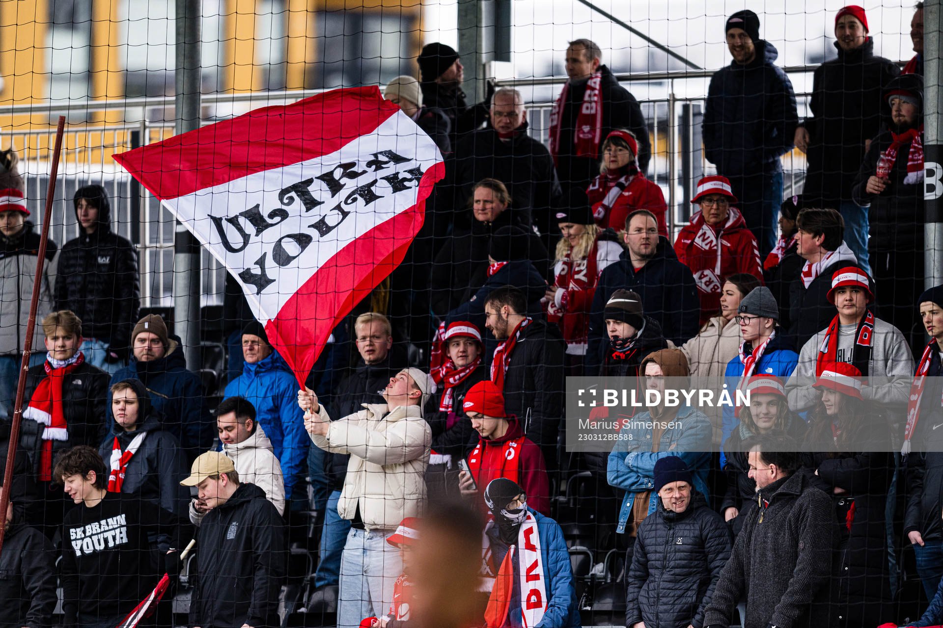 Spectators in the stands