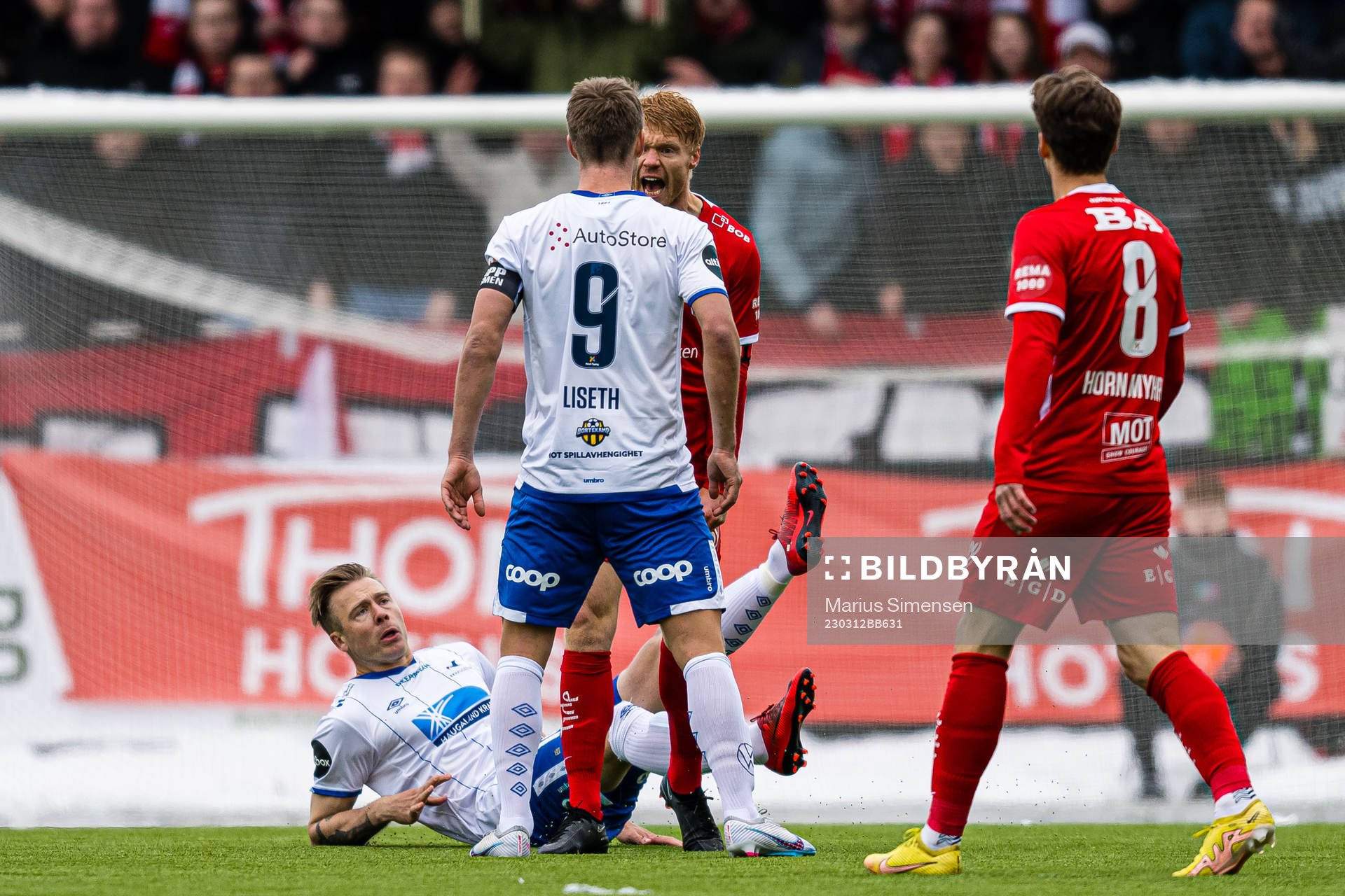Sondre Liseth of Haugesund and Sivert Heltne Nilsen of Brann