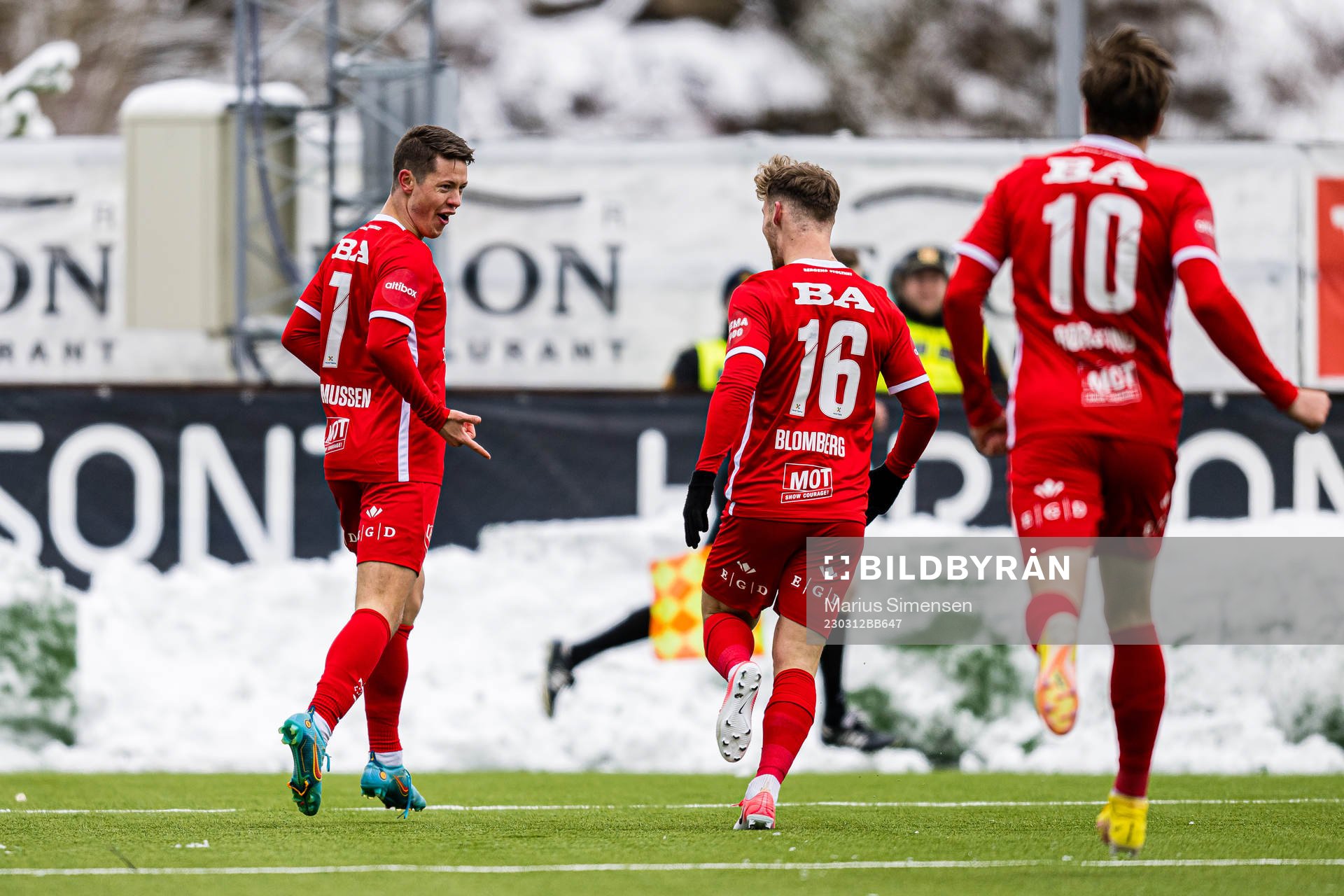 Mathias Rasmussen of Brann celebrates