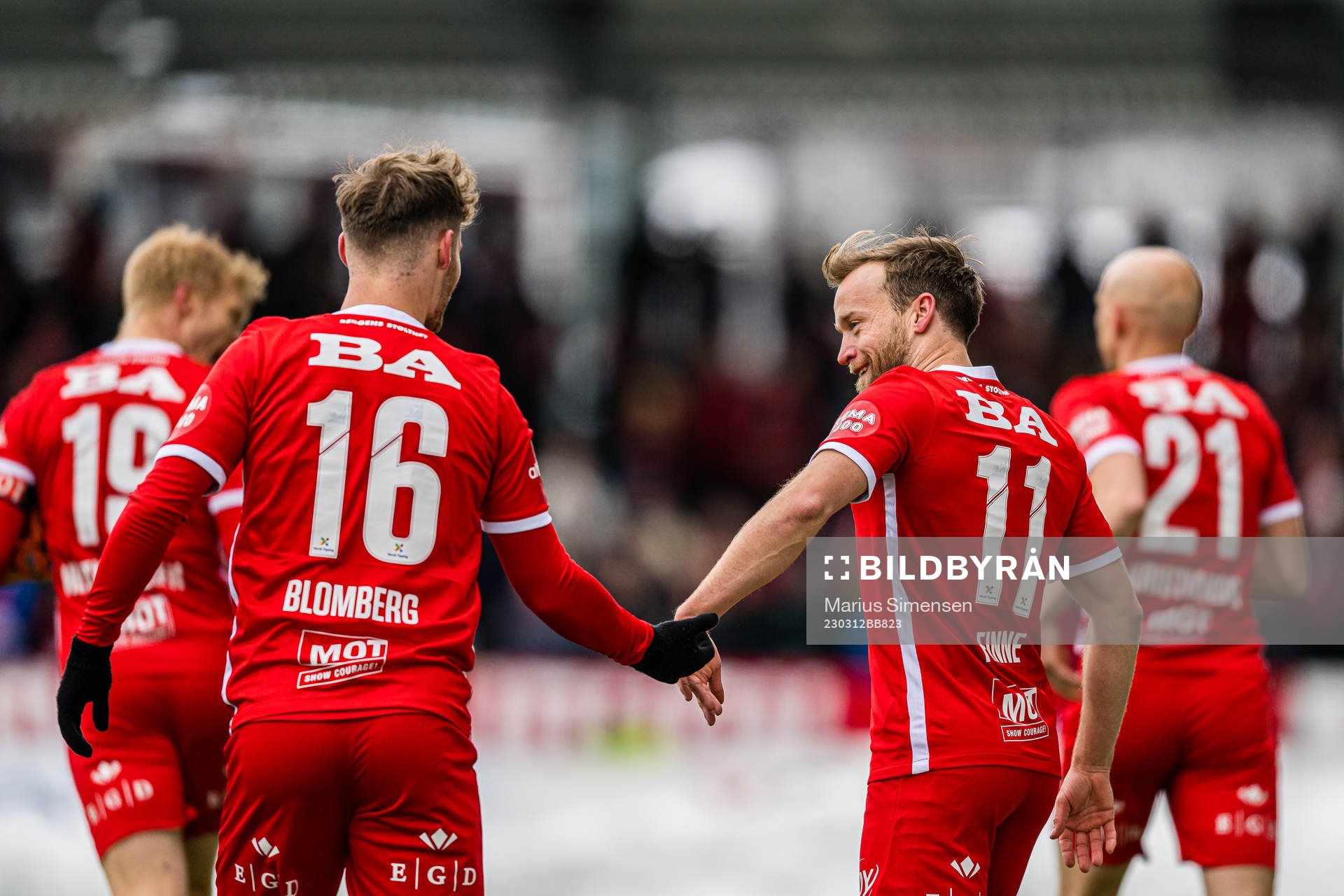 Bård Finne of Brann celebrates