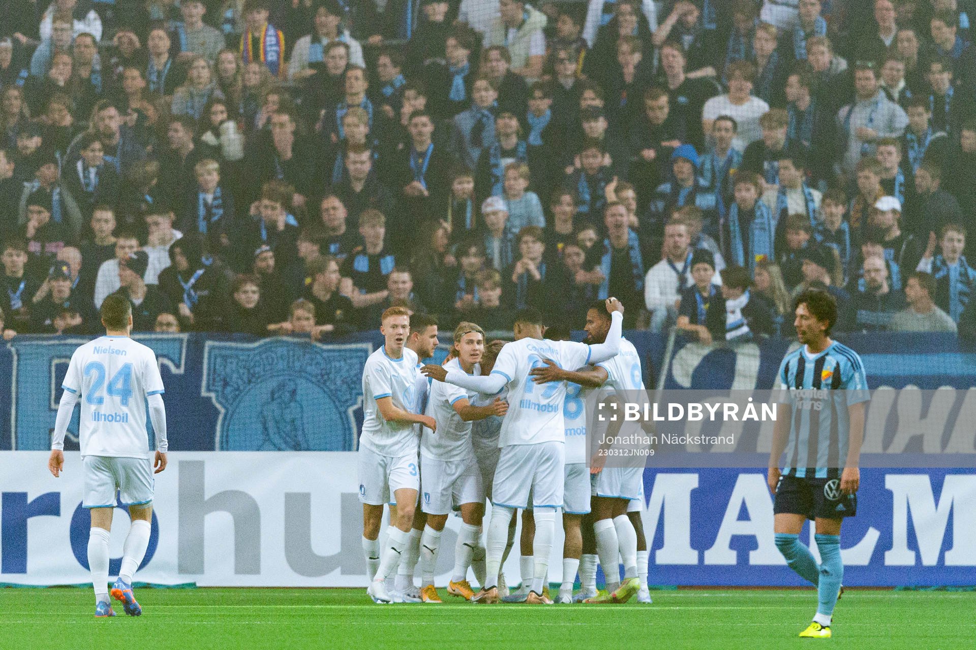 Malmö FFs spelare jublar