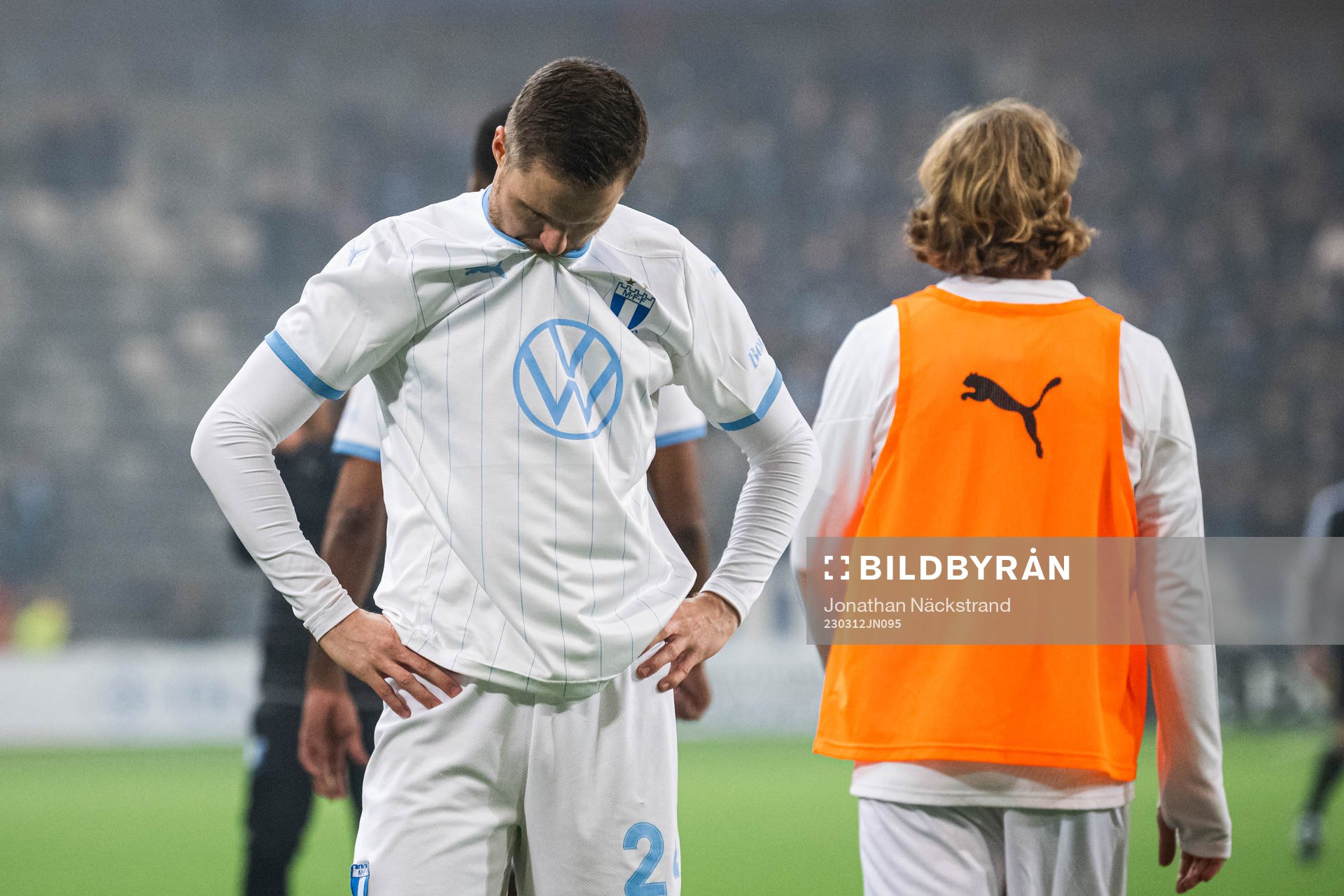 Malmö FFs Lasse Nielsen deppar