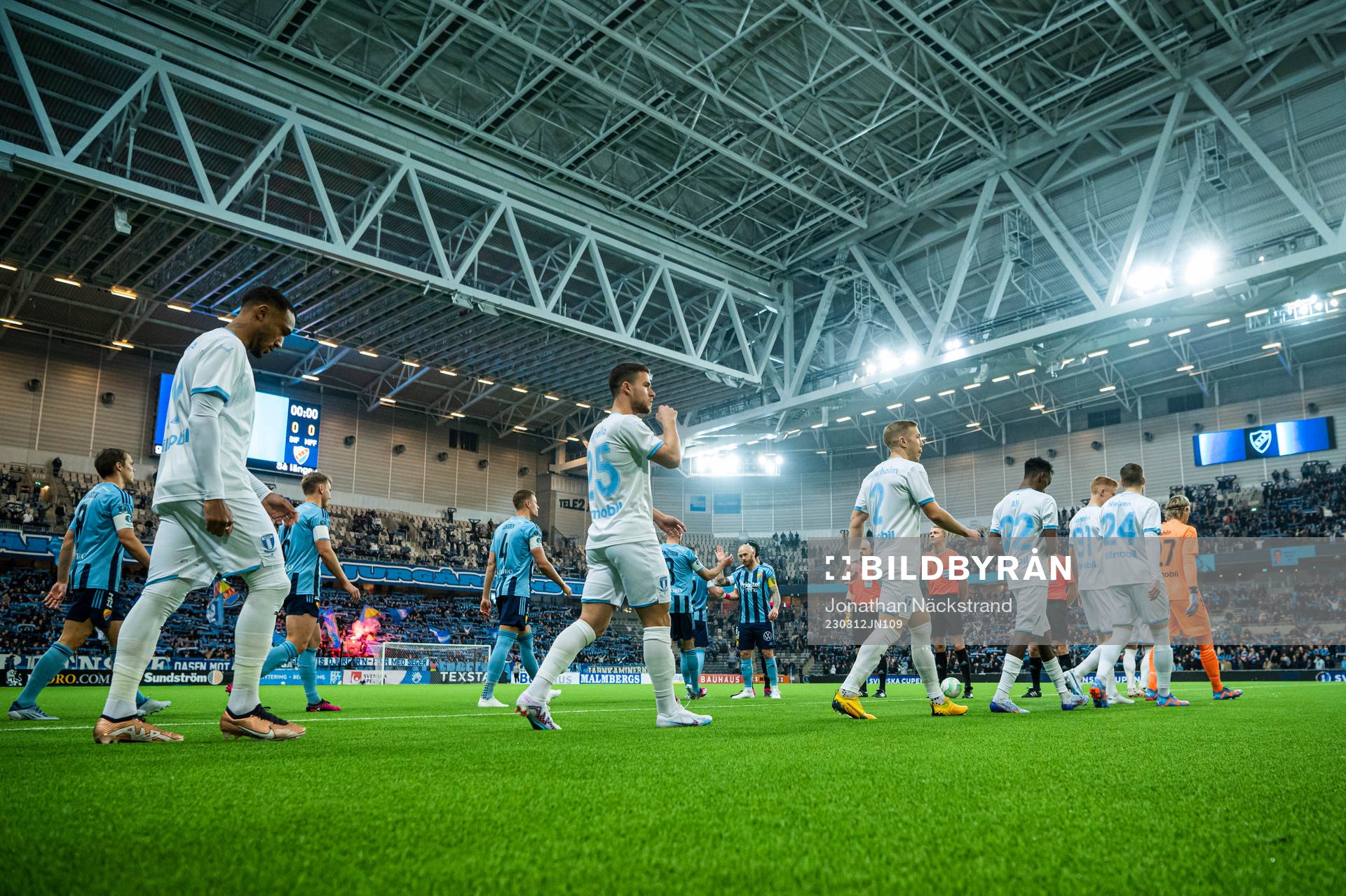 Malmö FFs och Djurgårdens spelare