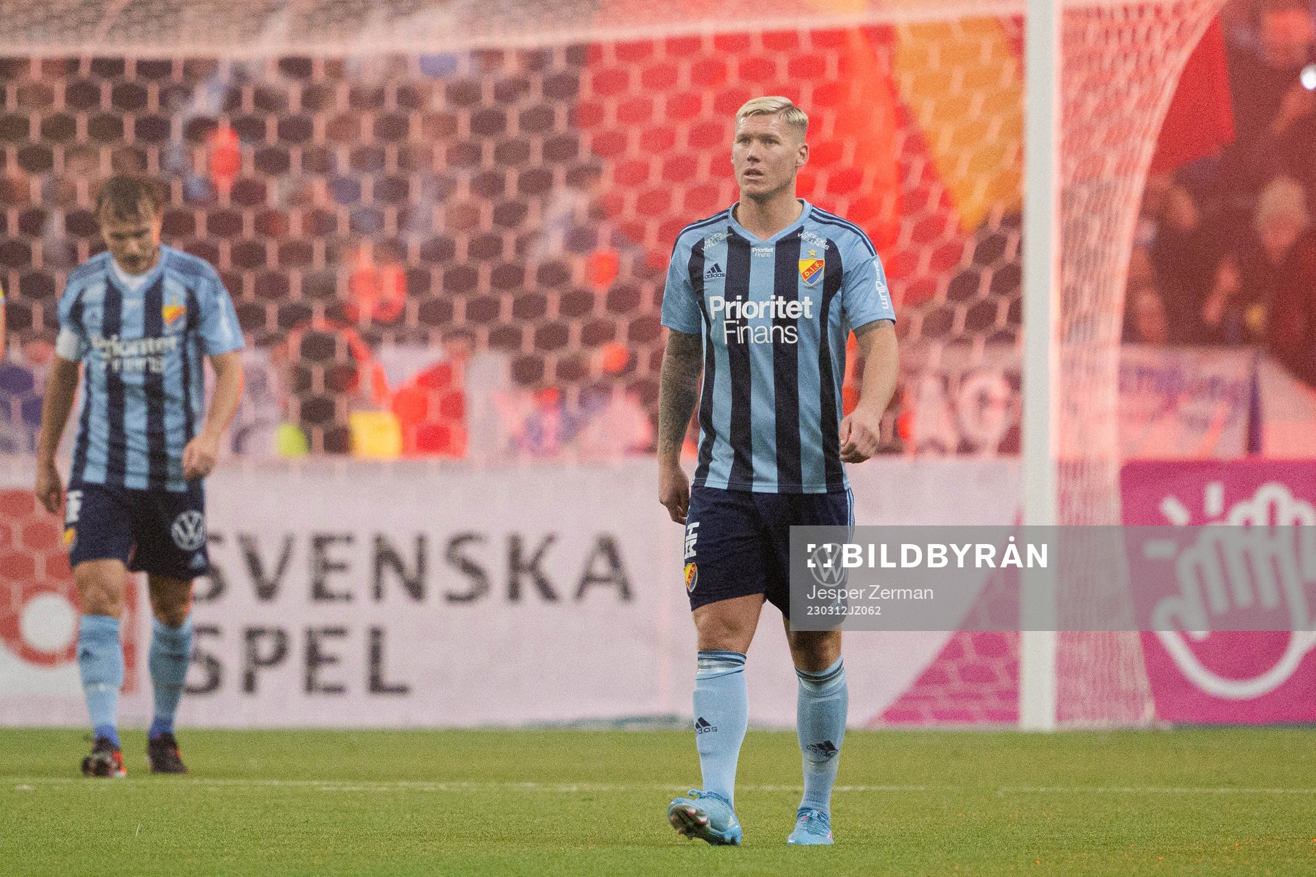 Djurgårdens Victor Edvardsen deppar