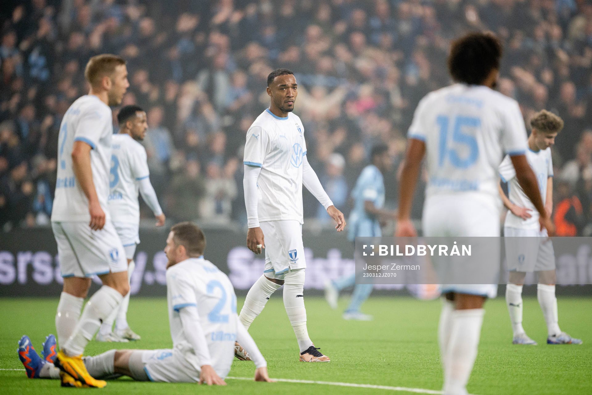 Malmö FFs Derek Cornelius deppar