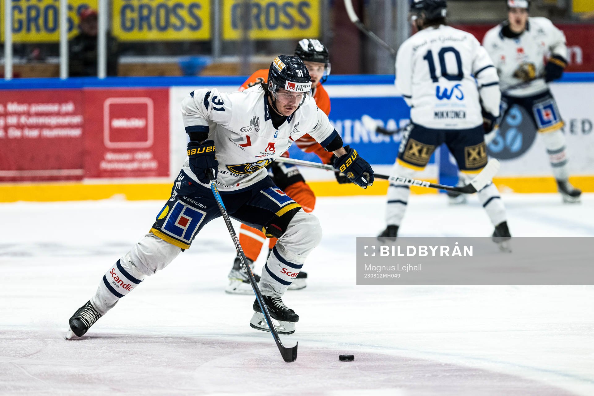 Visby Romas Simon Hansson och Karlskronas Sebastian Sundlöv
