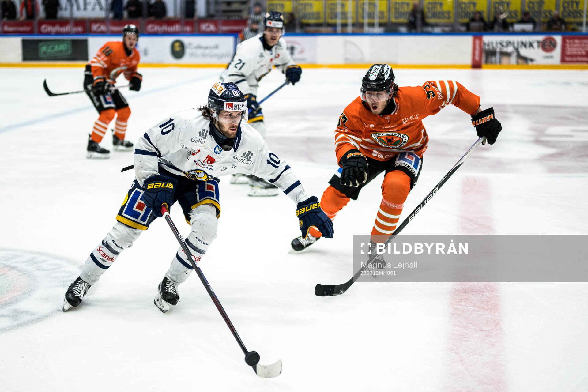 Visby Romas Justus Mikkonen och Karlskronas Gustav Berglund
