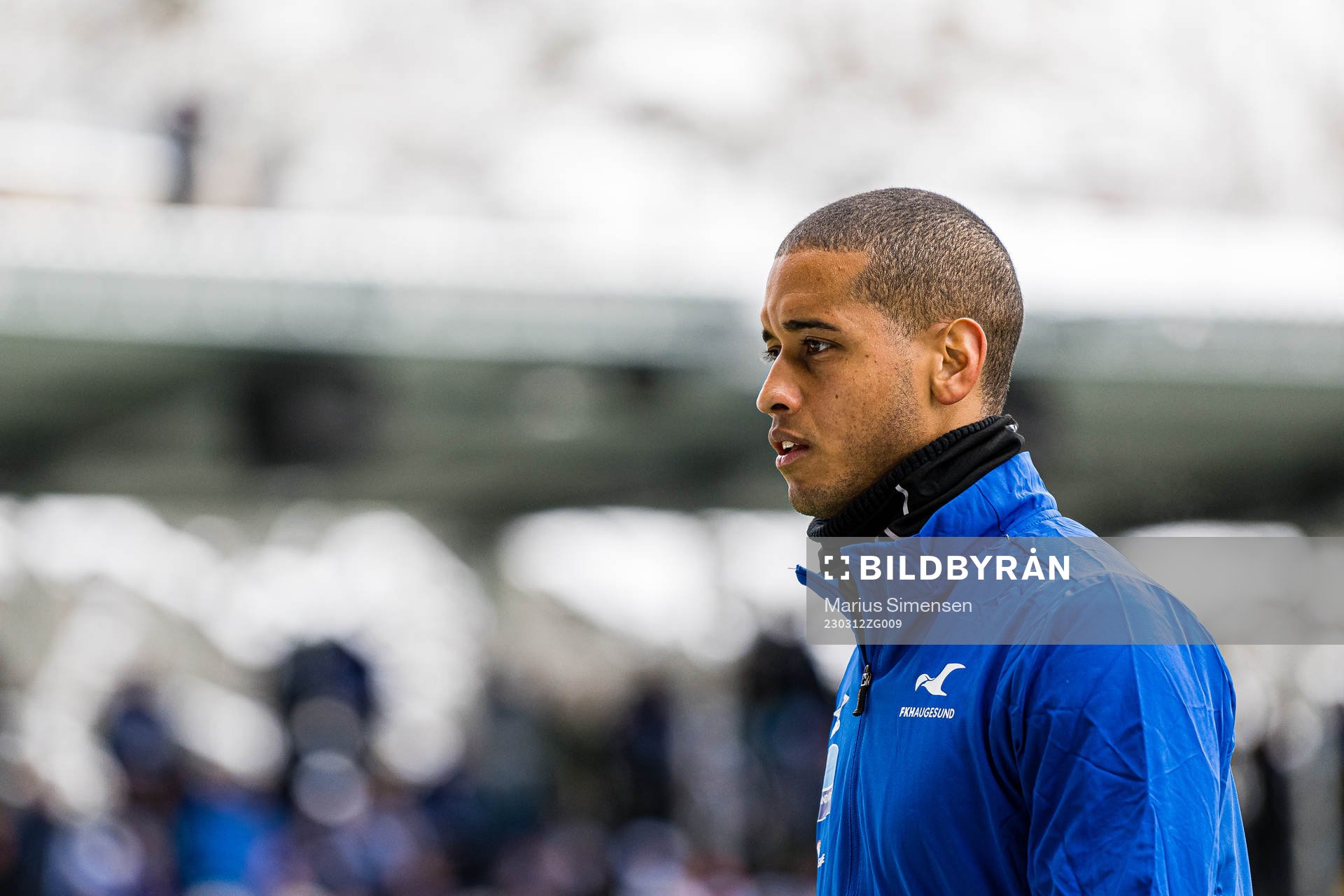 Bruno Miguel Santos Leite of Haugesund ahead of the cup match between Brann and Haugesund on March 12, 2023 in Bergen.