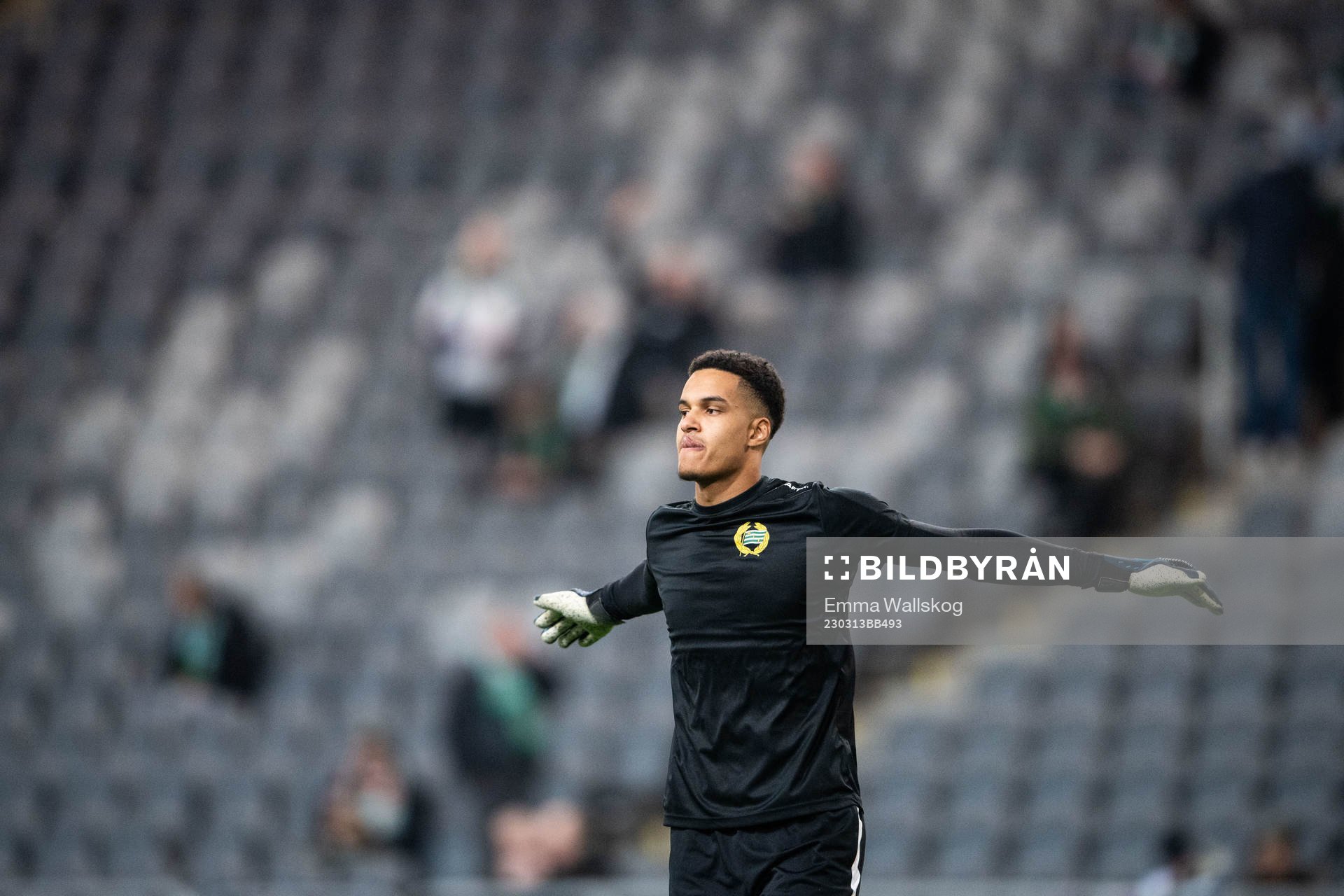Hammarbys målvakt Oliver Dovin