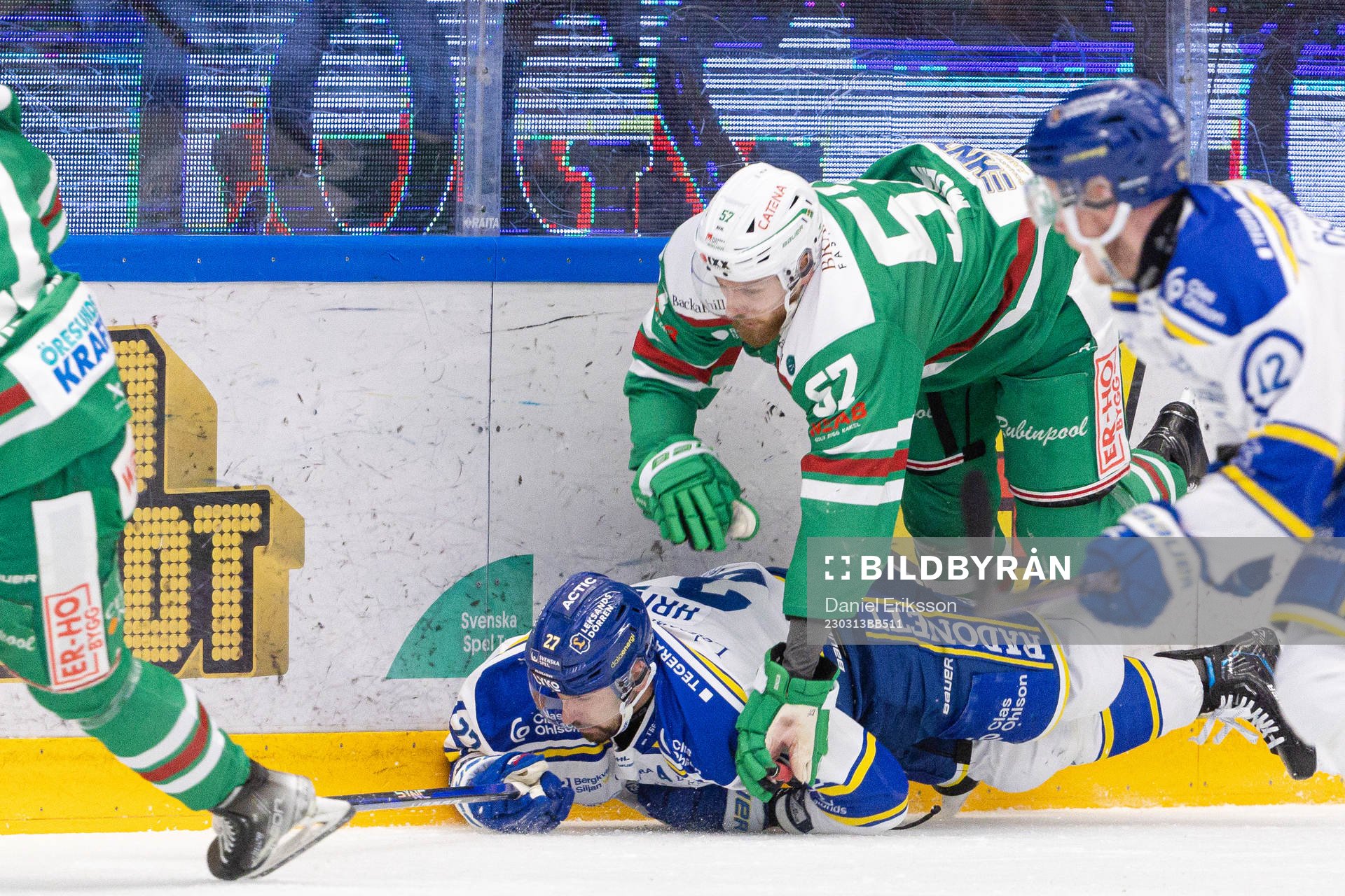 Leksands Marek Hrivik och Rögles Vojtech Mozik
