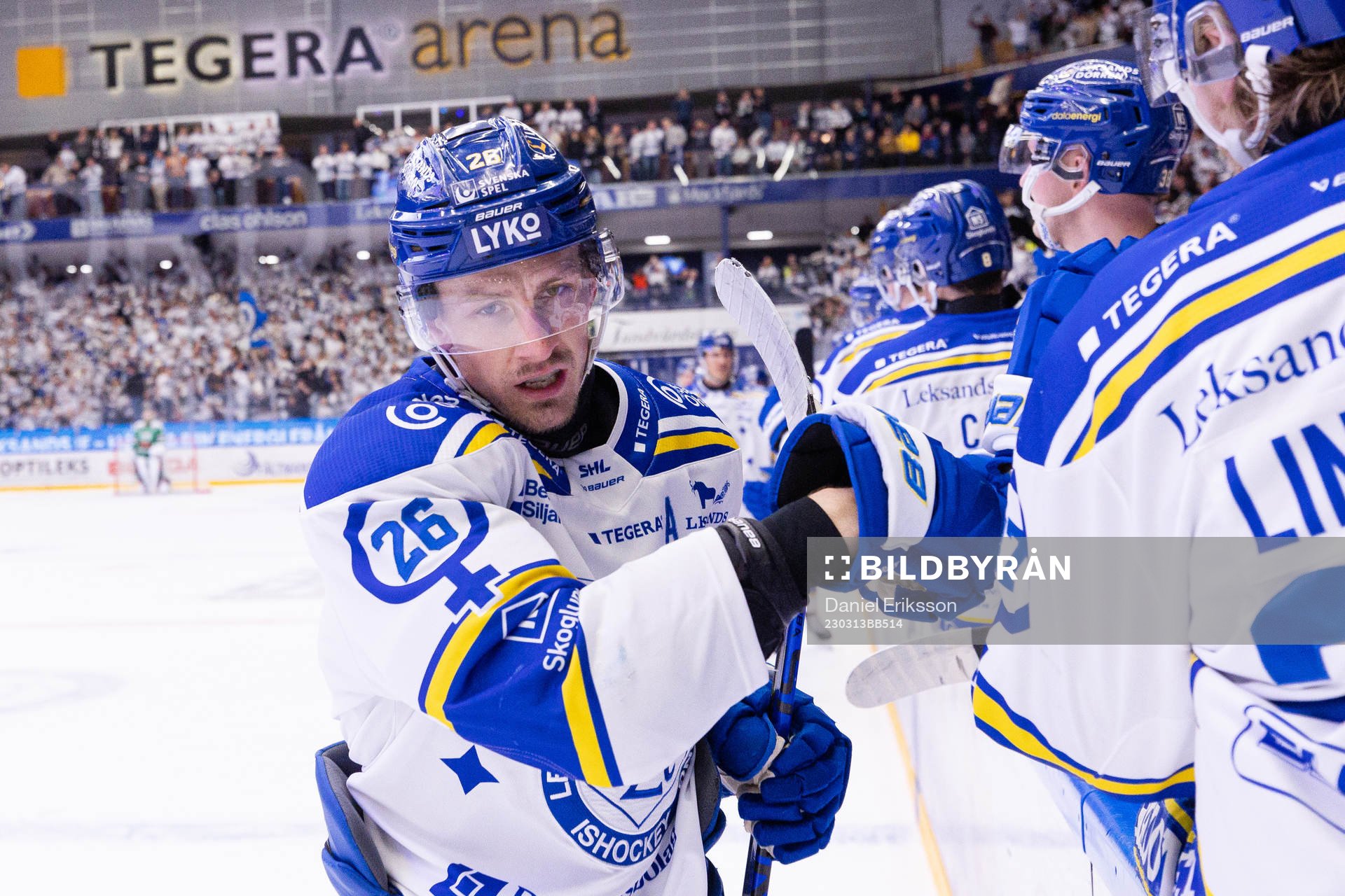 Leksands Patrik Noren jublar