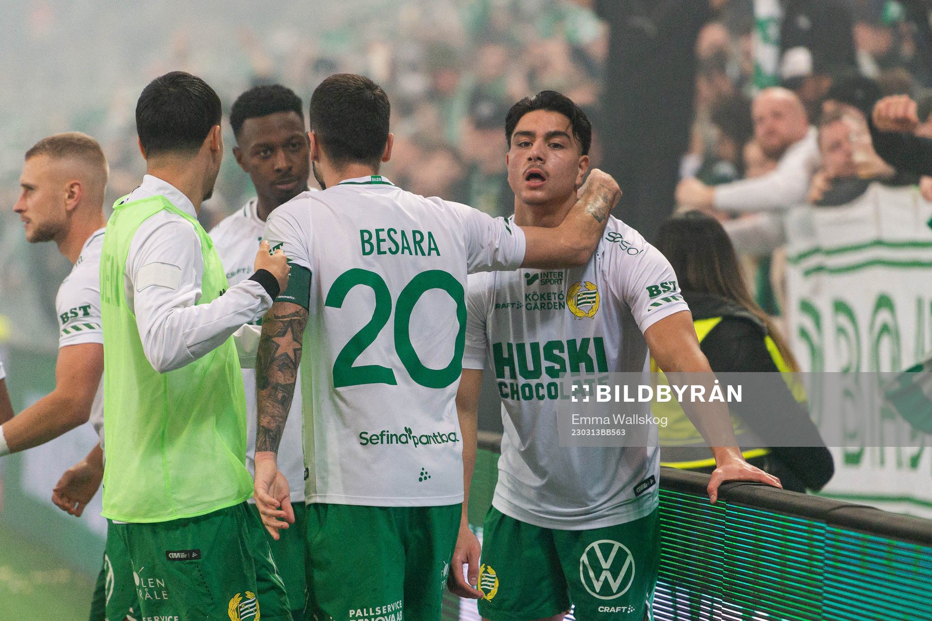 Hammarbys Jusef Erabi jublar