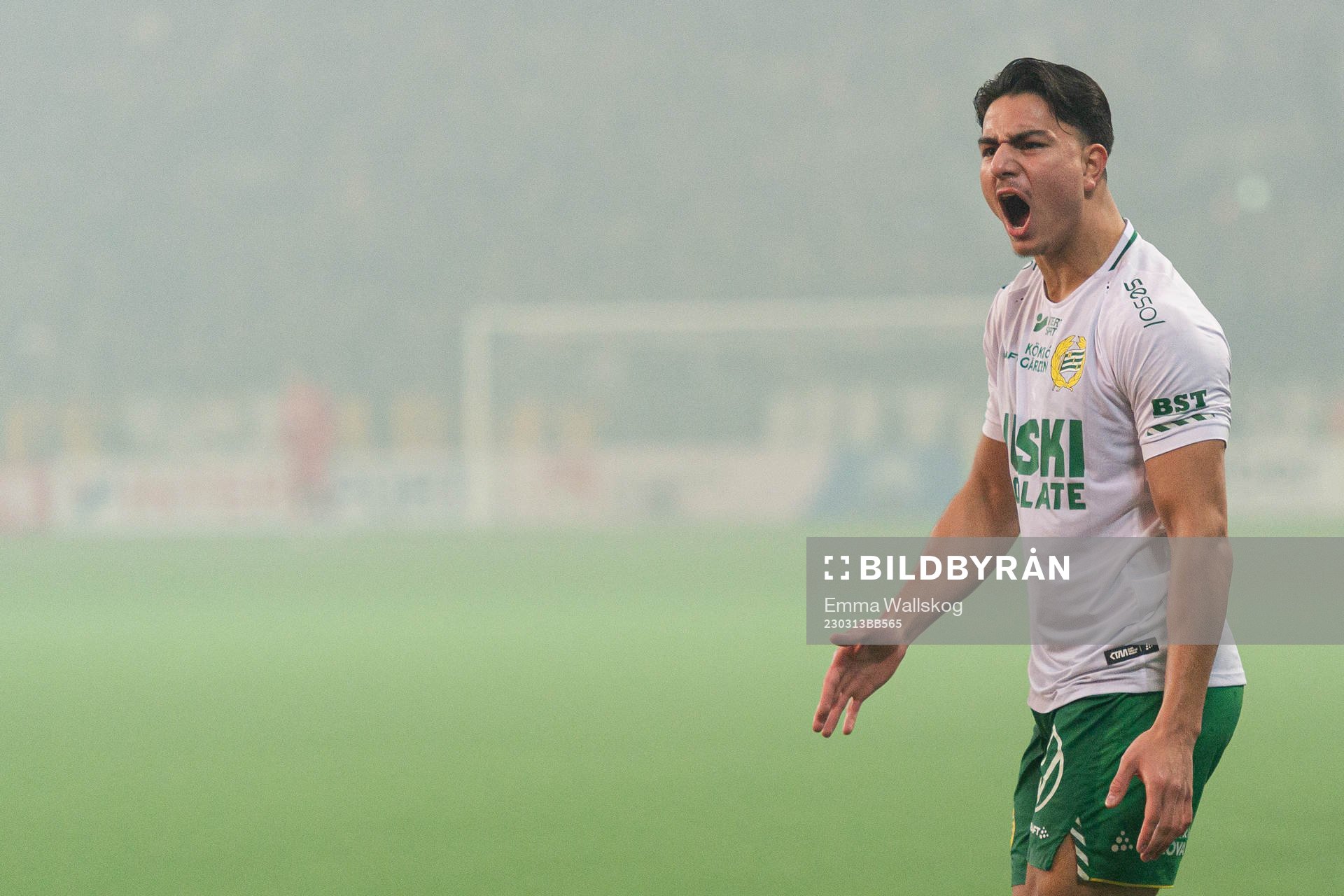 Hammarbys Jusef Erabi jublar