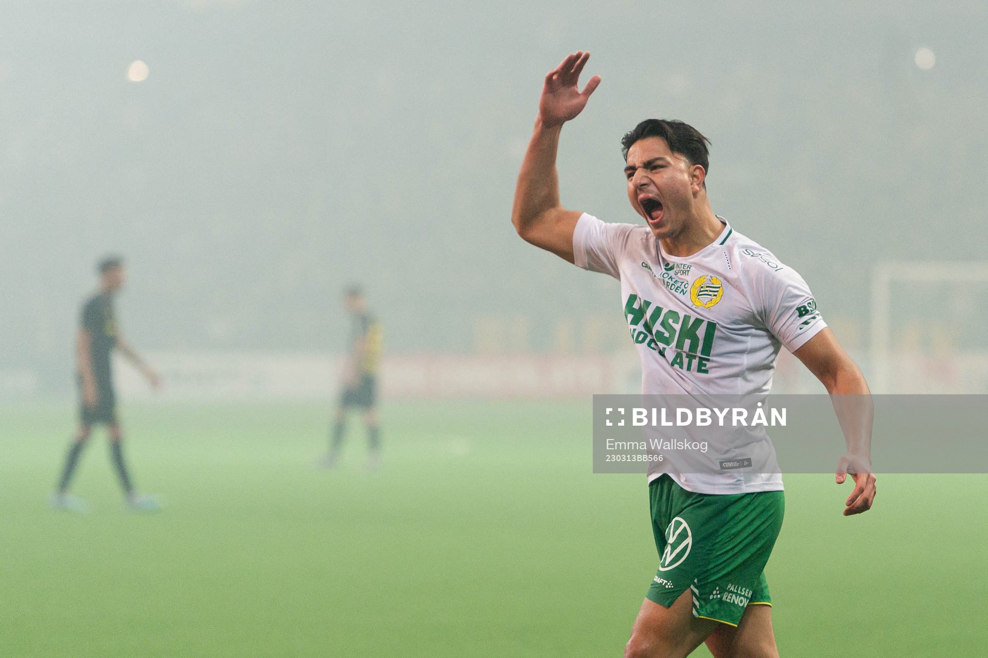 Hammarbys Jusef Erabi jublar