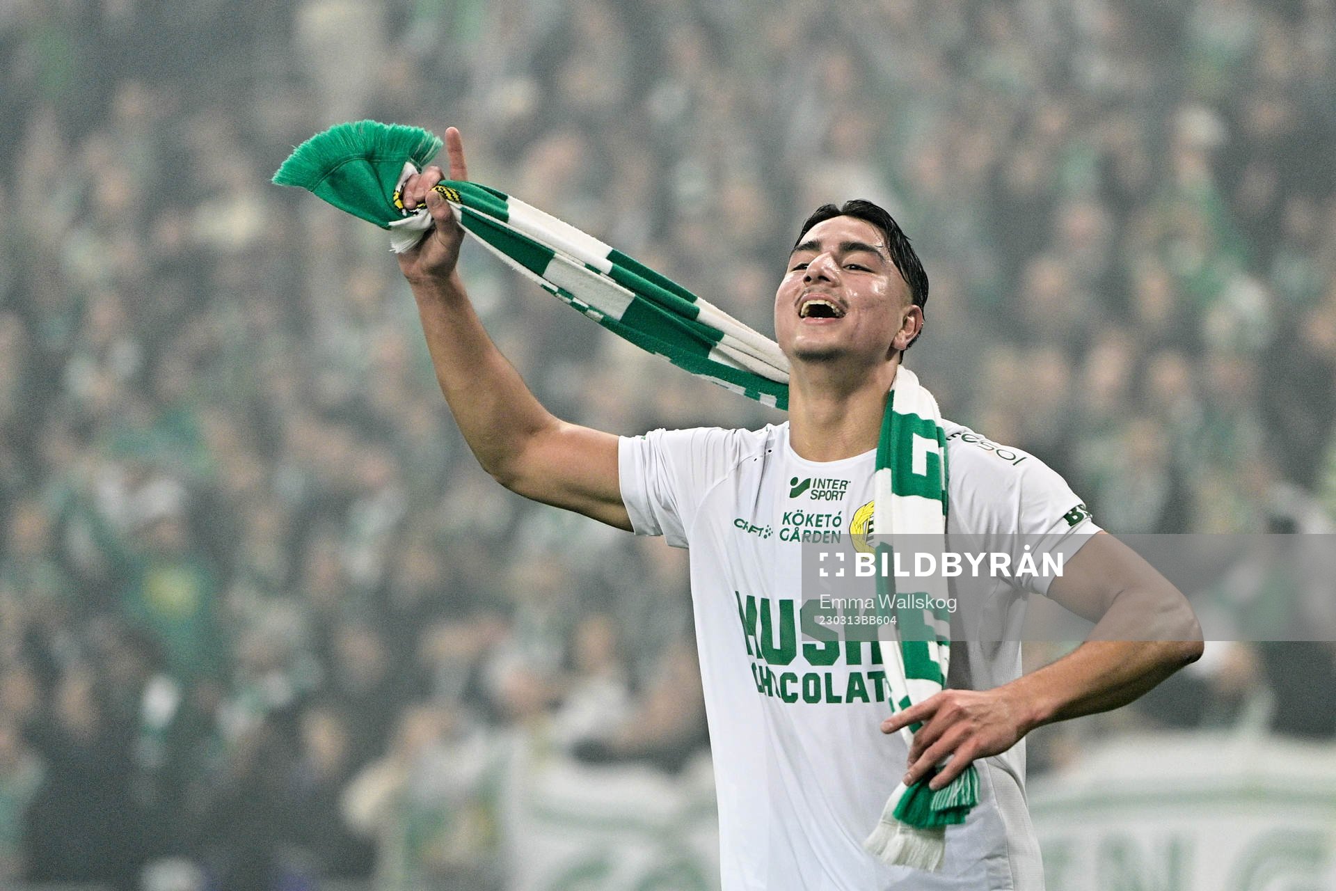 Hammarbys Jusef Erabi jublar