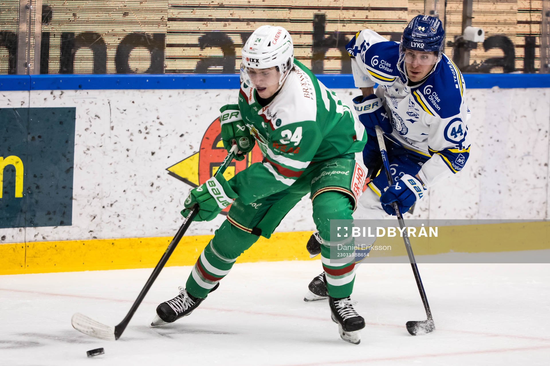 Rögles Adam Edström och Leksands Carter Ashton