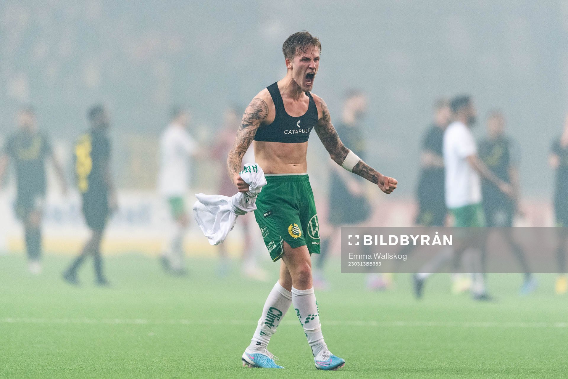 Hammarbys Fredrik Hammar jublar