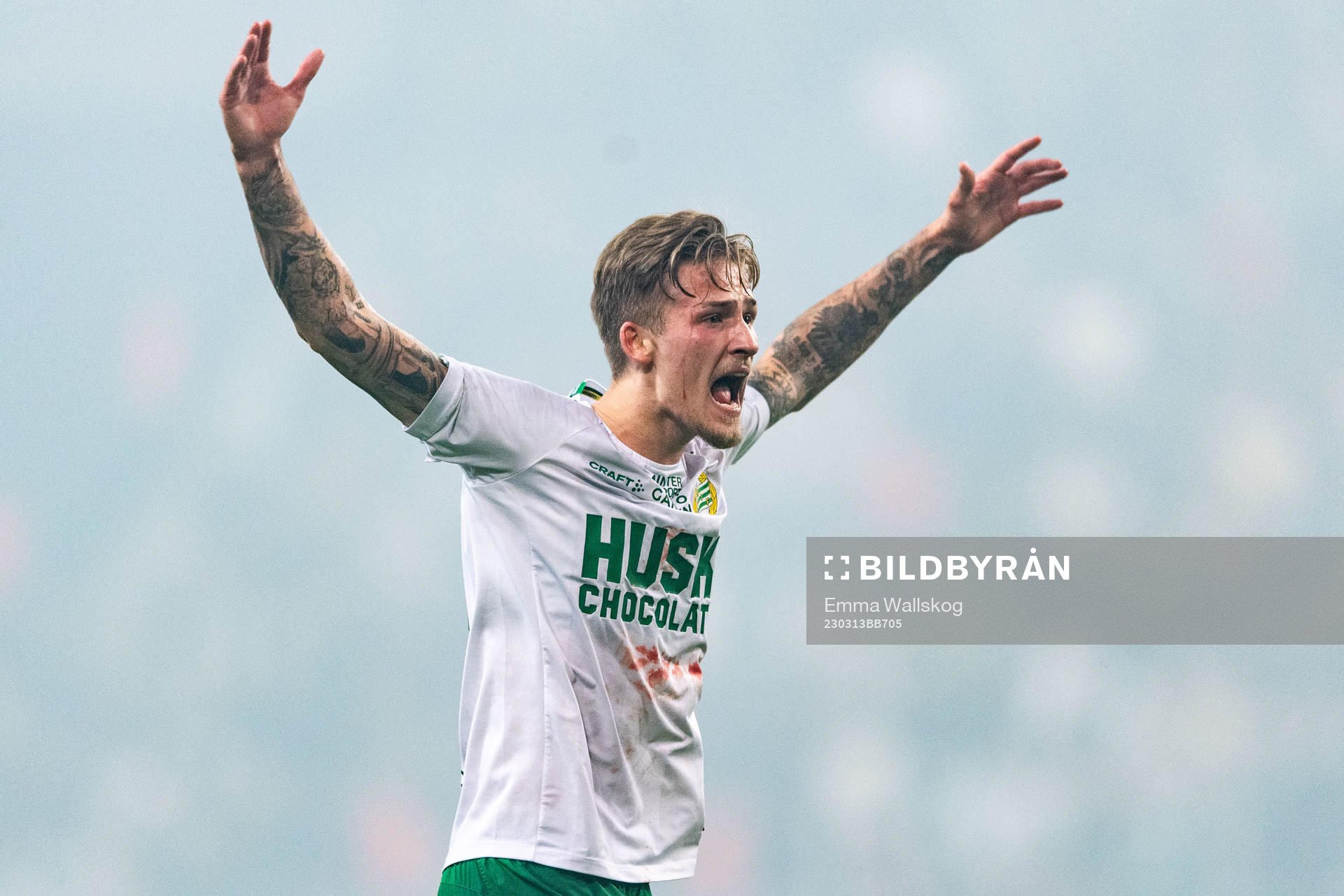 Hammarbys Fredrik Hammar jublar