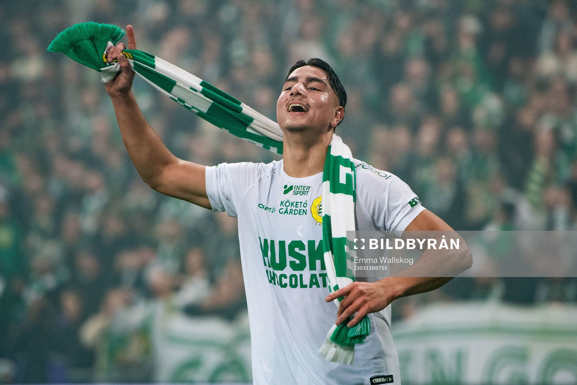 Hammarbys Jusef Erabi jublar