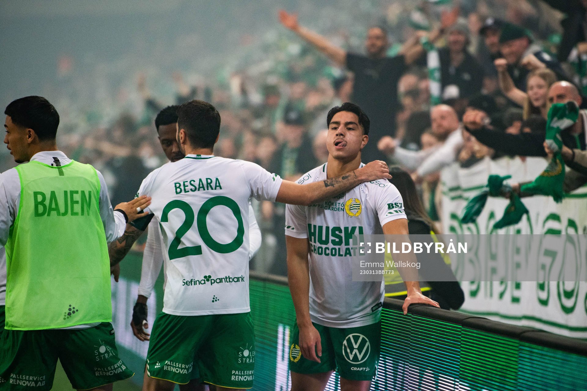 Hammarbys Jusef Erabi jublar