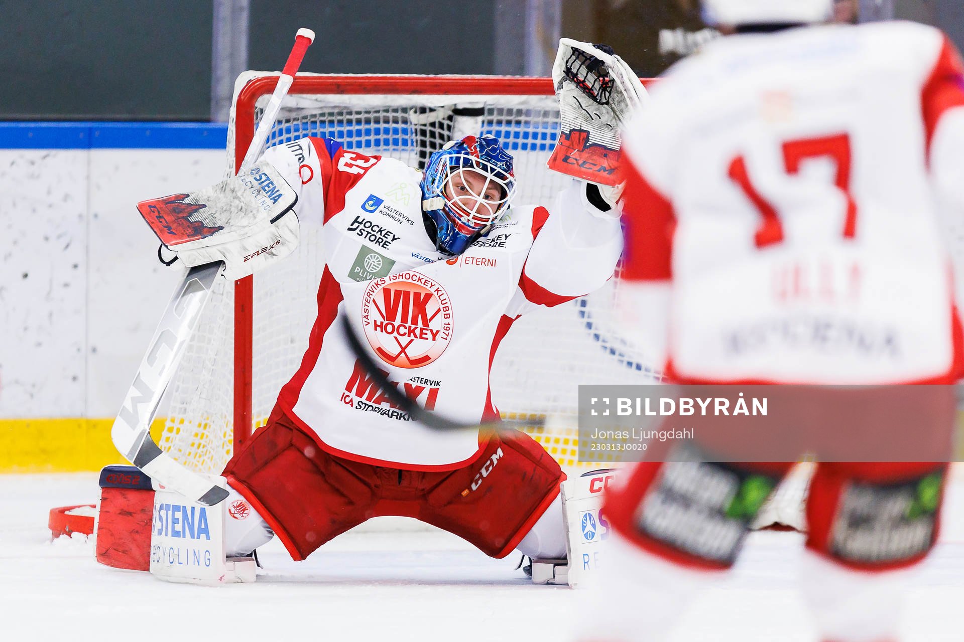 Västerviks målvakt Emil Kruse