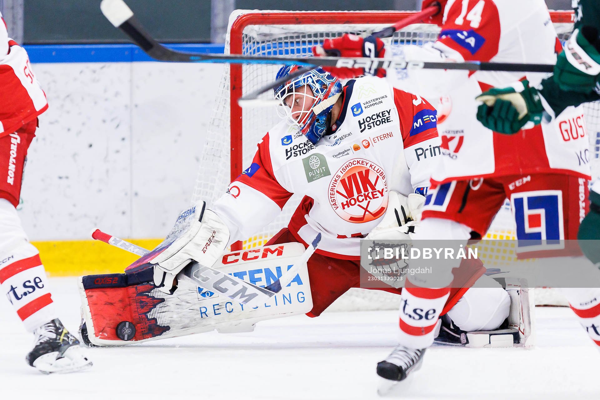 Västerviks målvakt Emil Kruse