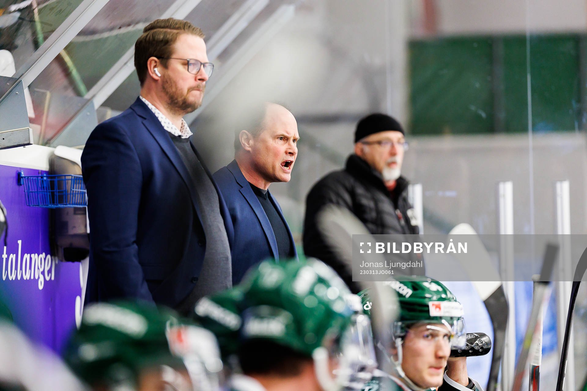 Tingsryds tränare Fredrik Glader och assisterande tränare