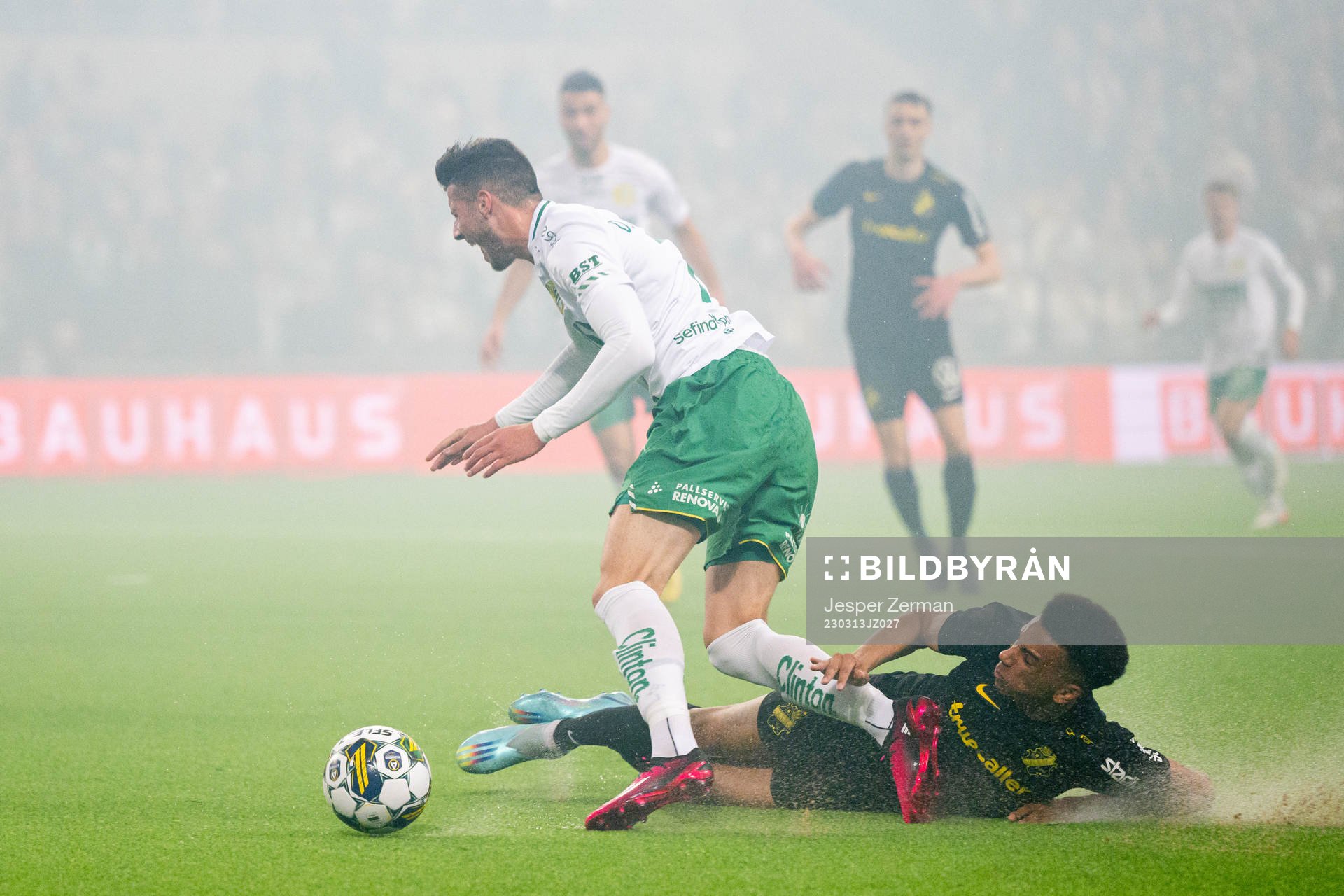 Hammarbys Viktor Djukanovic och AIKs Rui Modesto