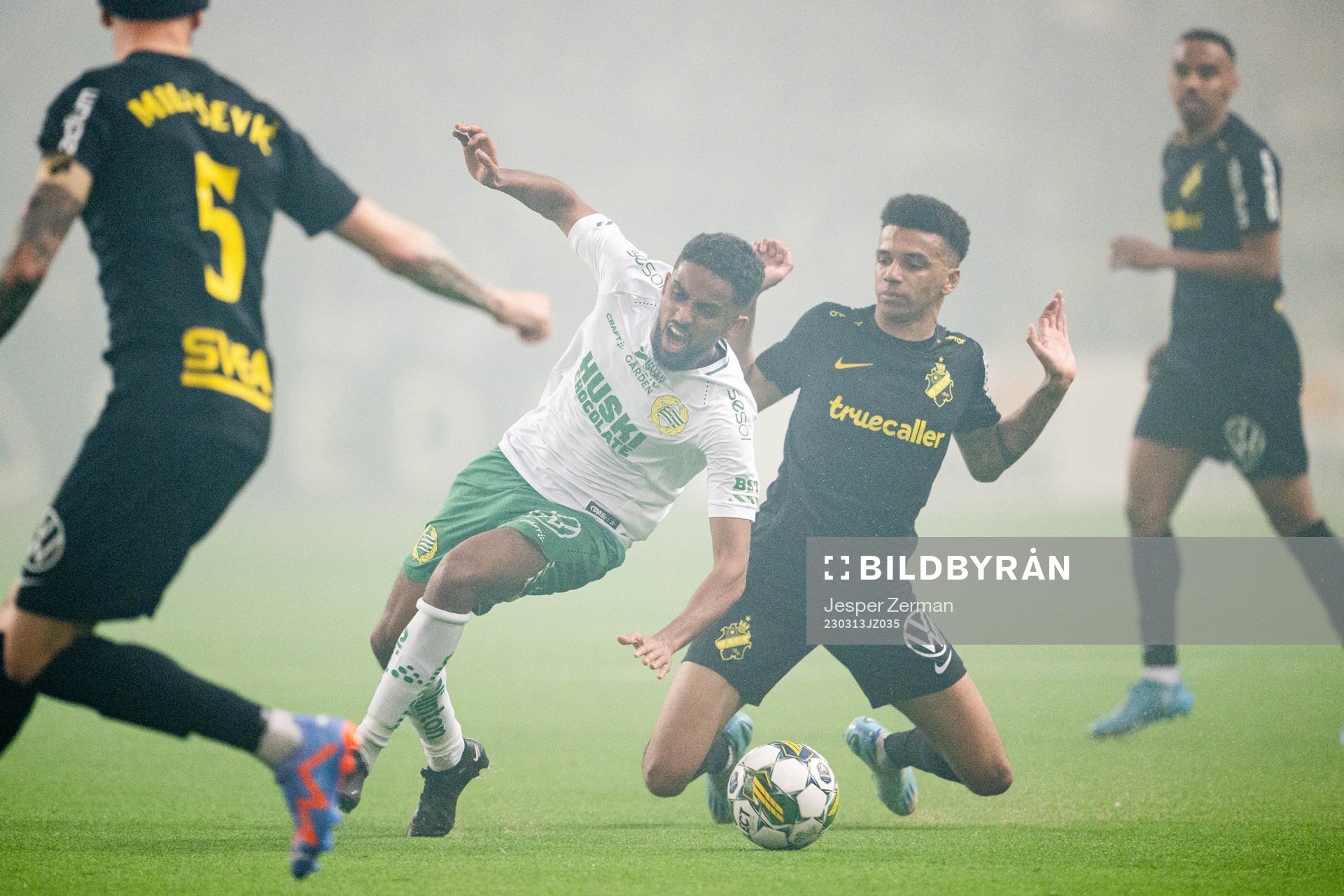 Hammarbys Tesfaldet Tekie och AIKs Rui Modesto