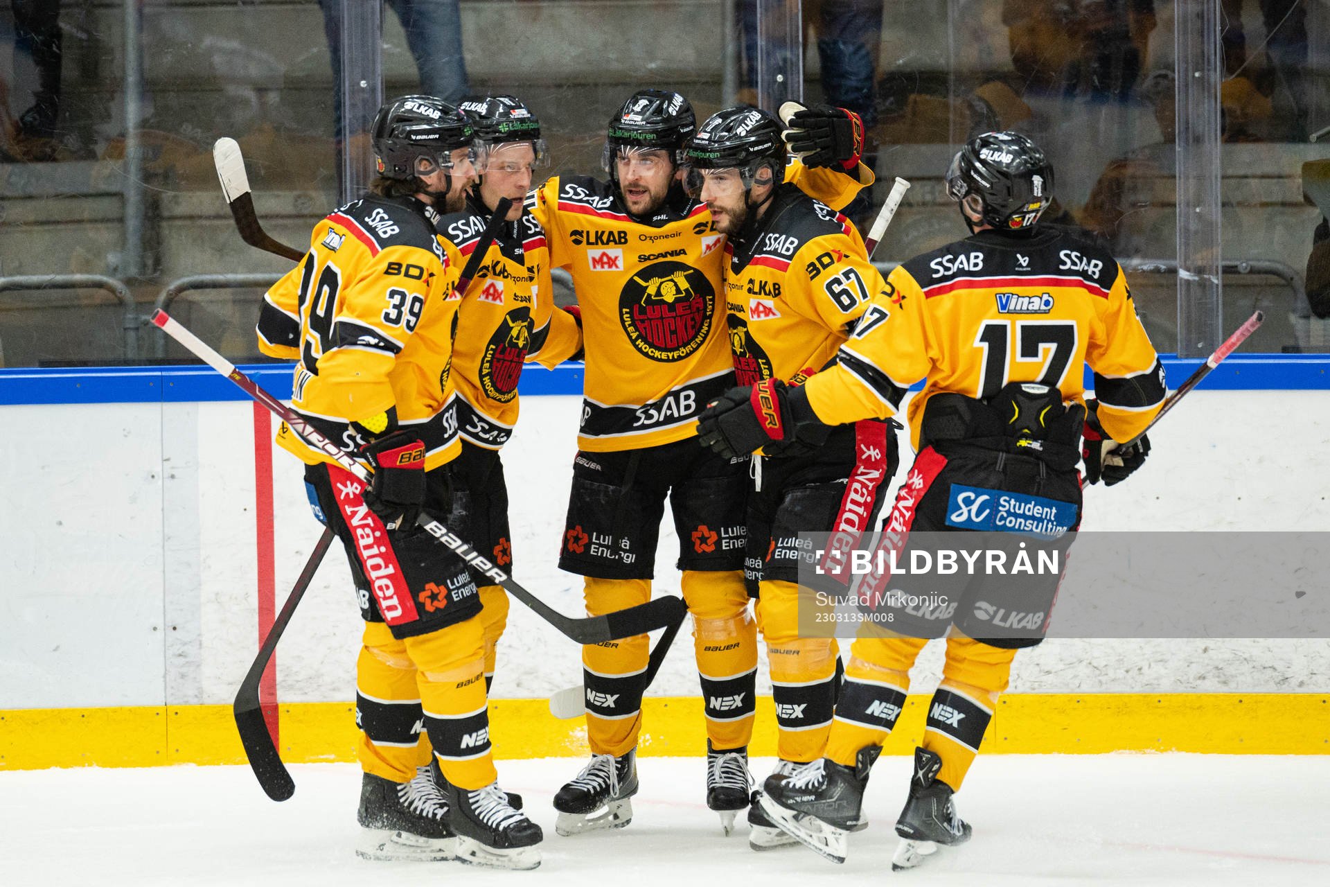 Luleås Jonathan Andersson jublar