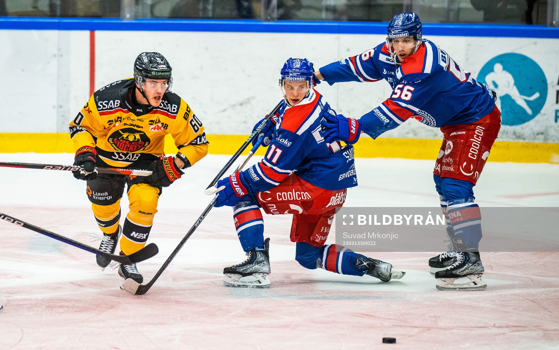 Luleås Julius Honka mot Oskarshamns Antti Suomela och