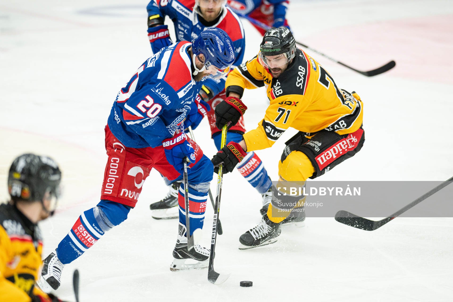 Oskarshamns Hynek Zohorna och Luleås Linus Fröberg