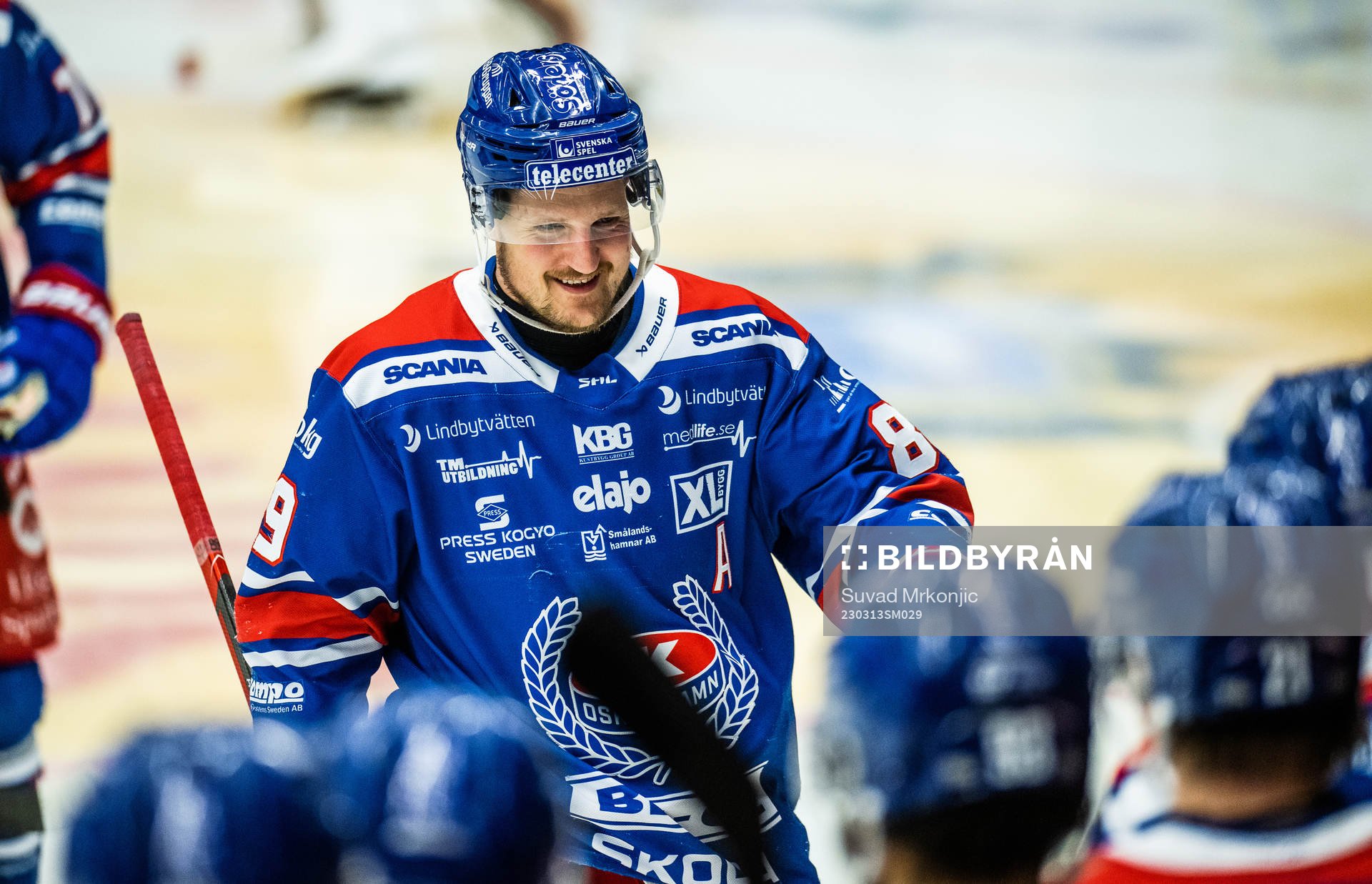 Oskarshamns Patrik Karlkvist jublar