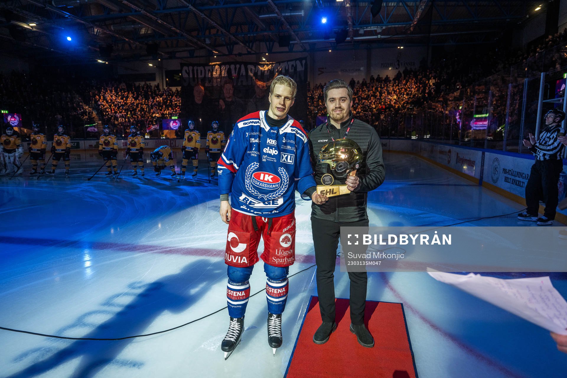 Oskarshamns Antti Suomela tog emot Guldhjälmen av CCMs