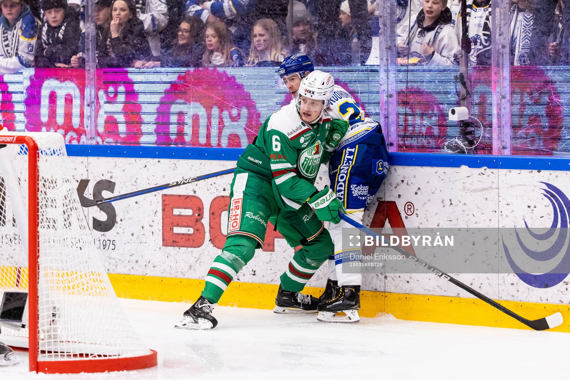 Rögles Tony Sund och Leksands Mikael Ruohomaa