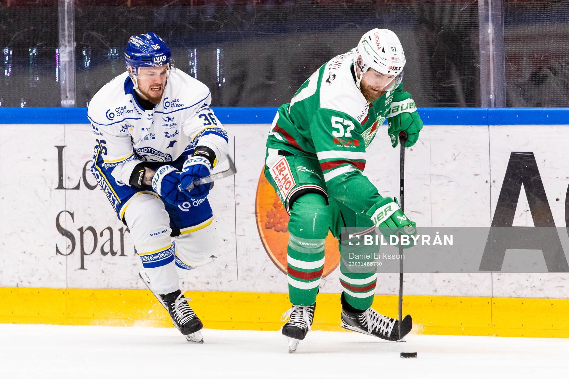 Leksands Lucas Elvenes och Rögles Vojtech Mozik