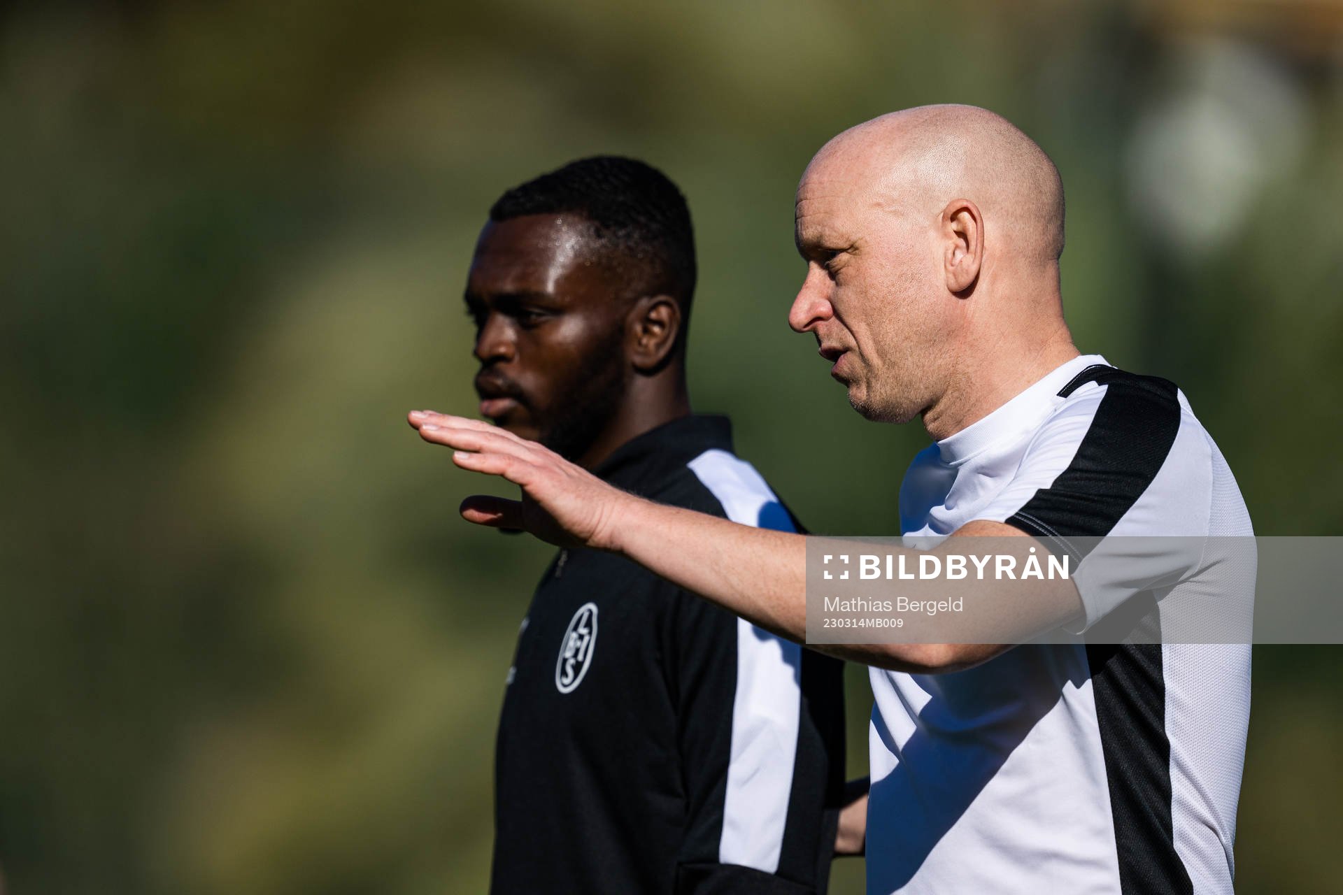 Kofi Asare och tränare Billy Magnusson