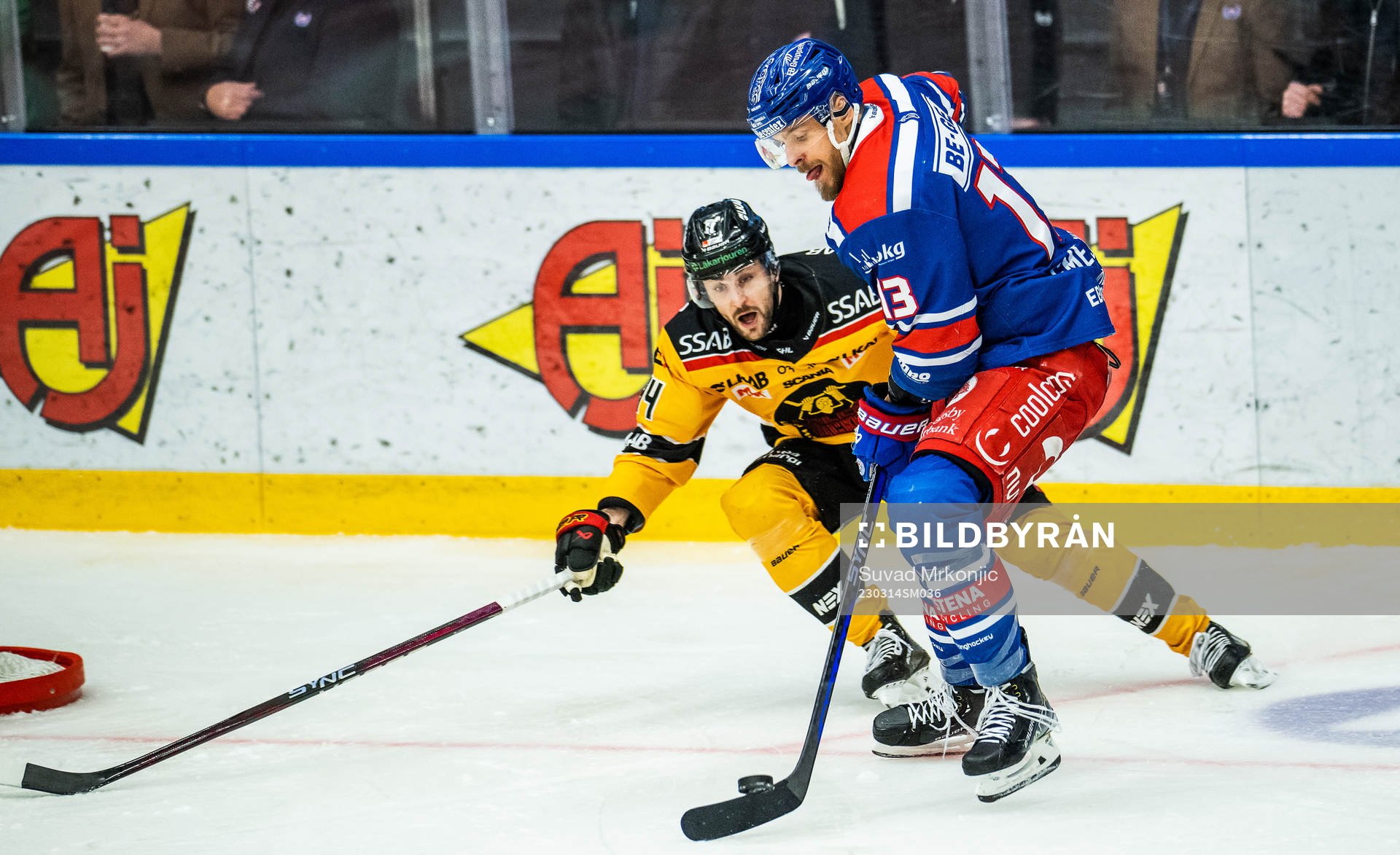 Luleås Jonathan Andersson och Oskarshamns Jiri Smejkal