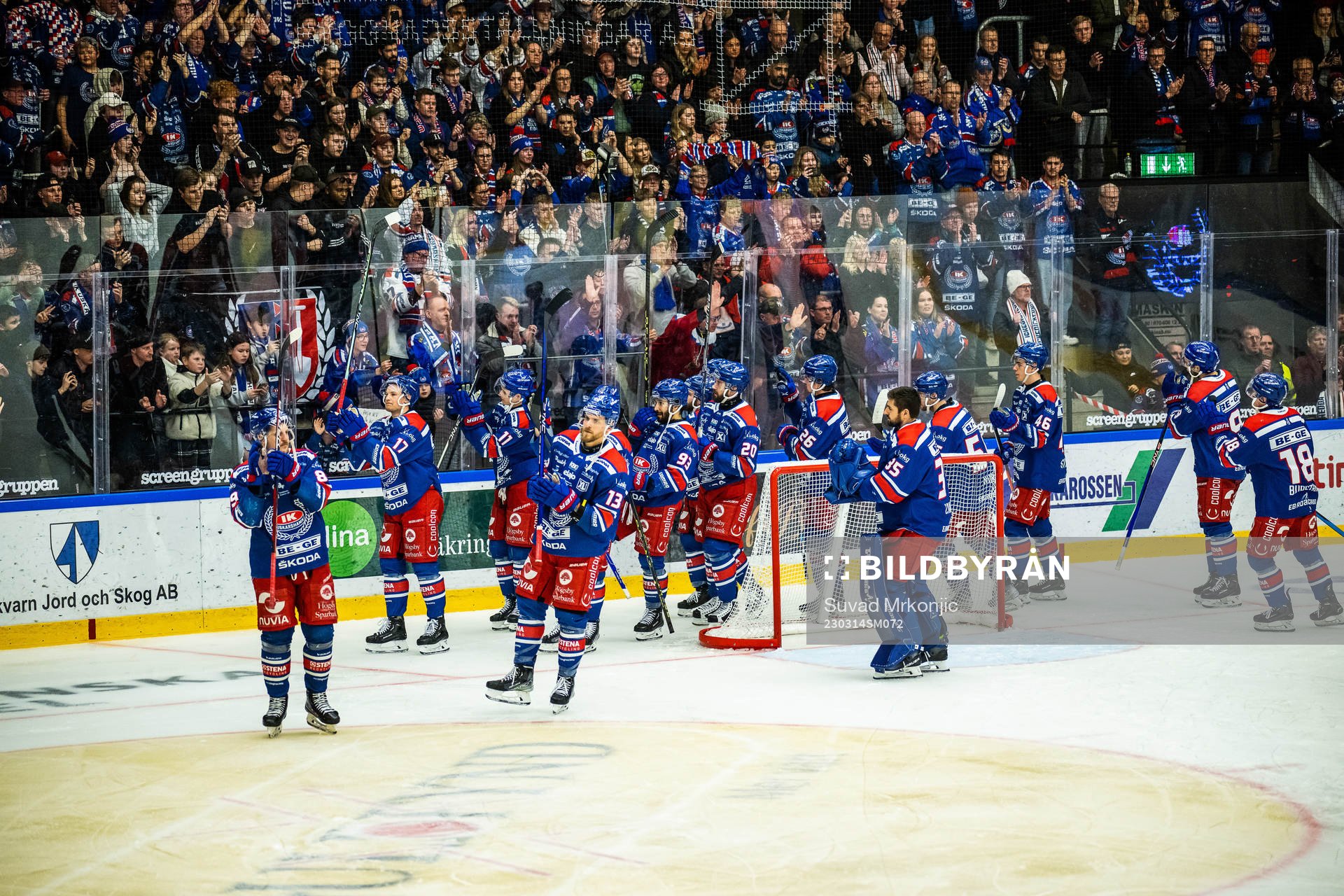 Oskarshamns spelare tackar publiken