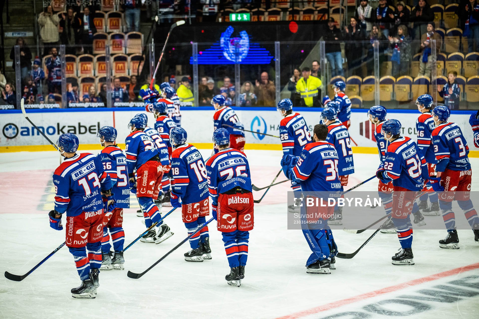 Oskarshamns spelare tackar publiken