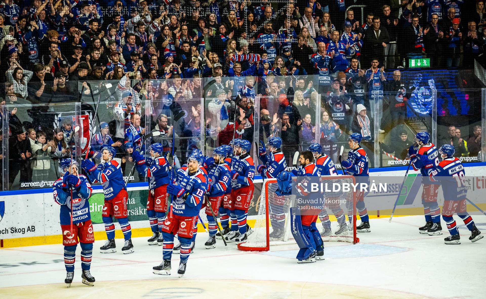 Oskarshamns spelare tackar publiken
